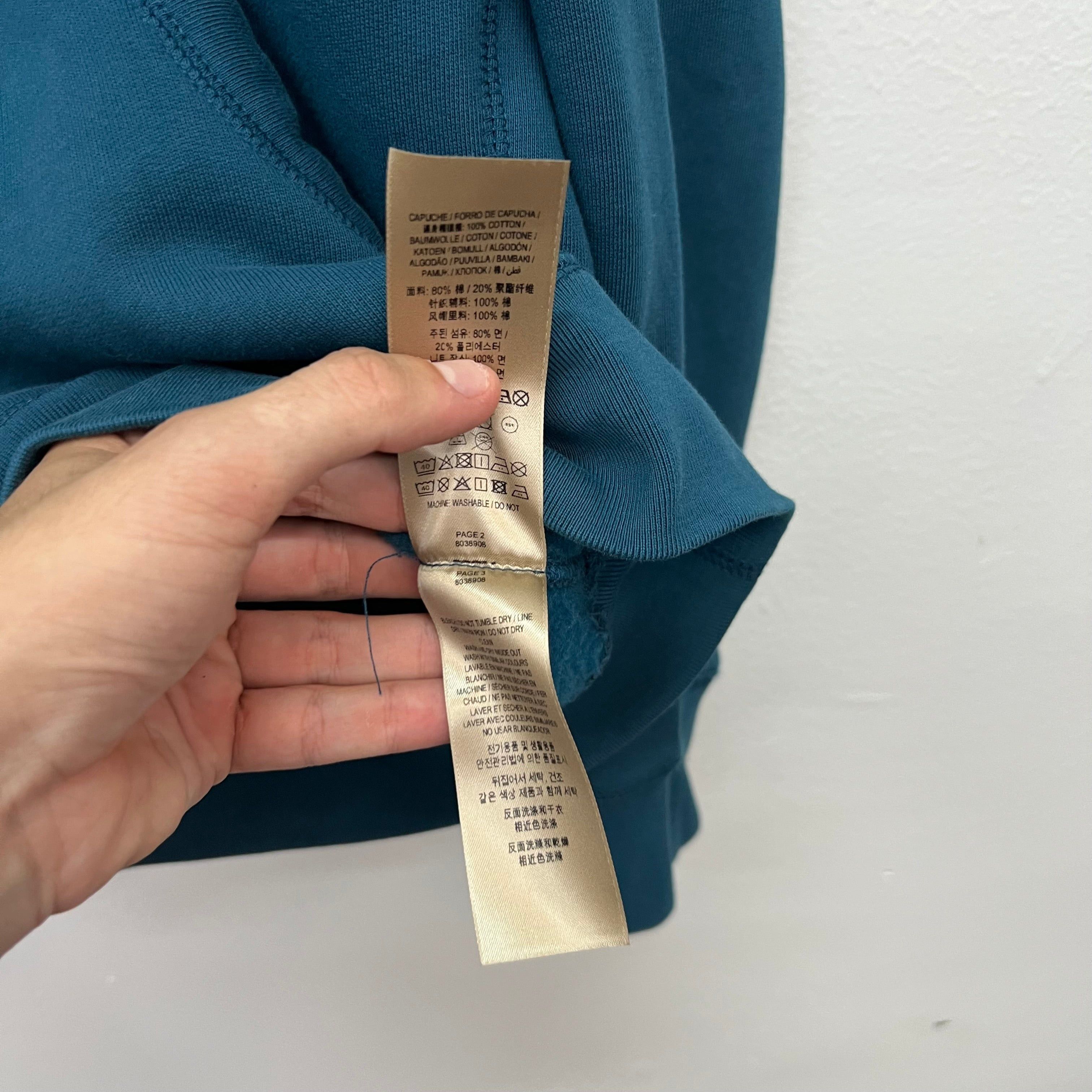 Burberry Burberry Blue Embroidered Hoodie - Size M Size US M / EU 48-50 / 2 - 8 Thumbnail