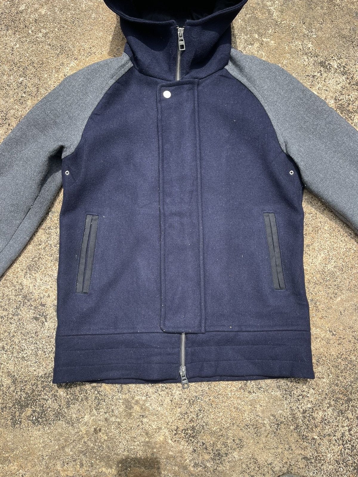 ABAHOUSE ABAHOUSE Sample Wool Hooded Jacket Size 3 (M-L) Size US M / EU 48-50 / 2 - 3 Thumbnail