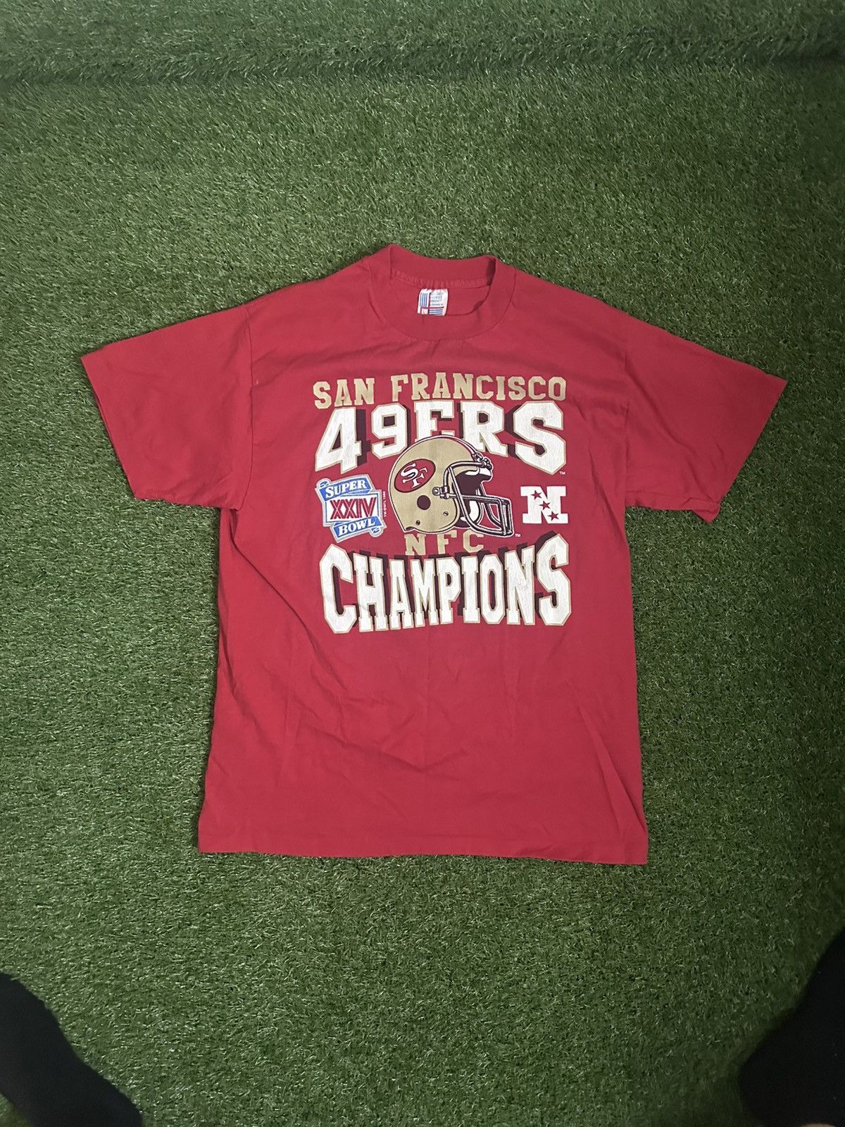 Vintage Vintage 1989 nfl super bowl XXIV San Francisco 49ers Size US L / EU 52-54 / 3 - 1 Thumbnail