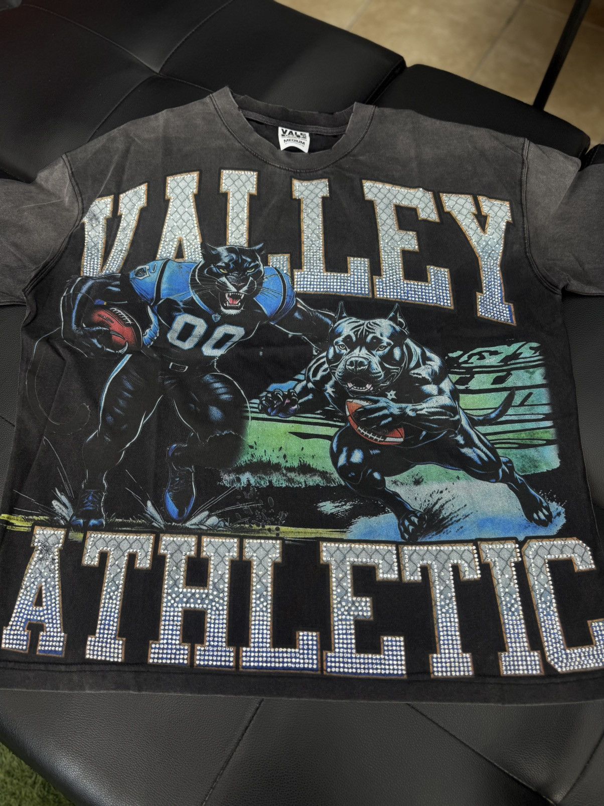 Vale Valley Stone Football Tee Shirt Shiny Size M (NEW) Size US M / EU 48-50 / 2 - 5 Thumbnail