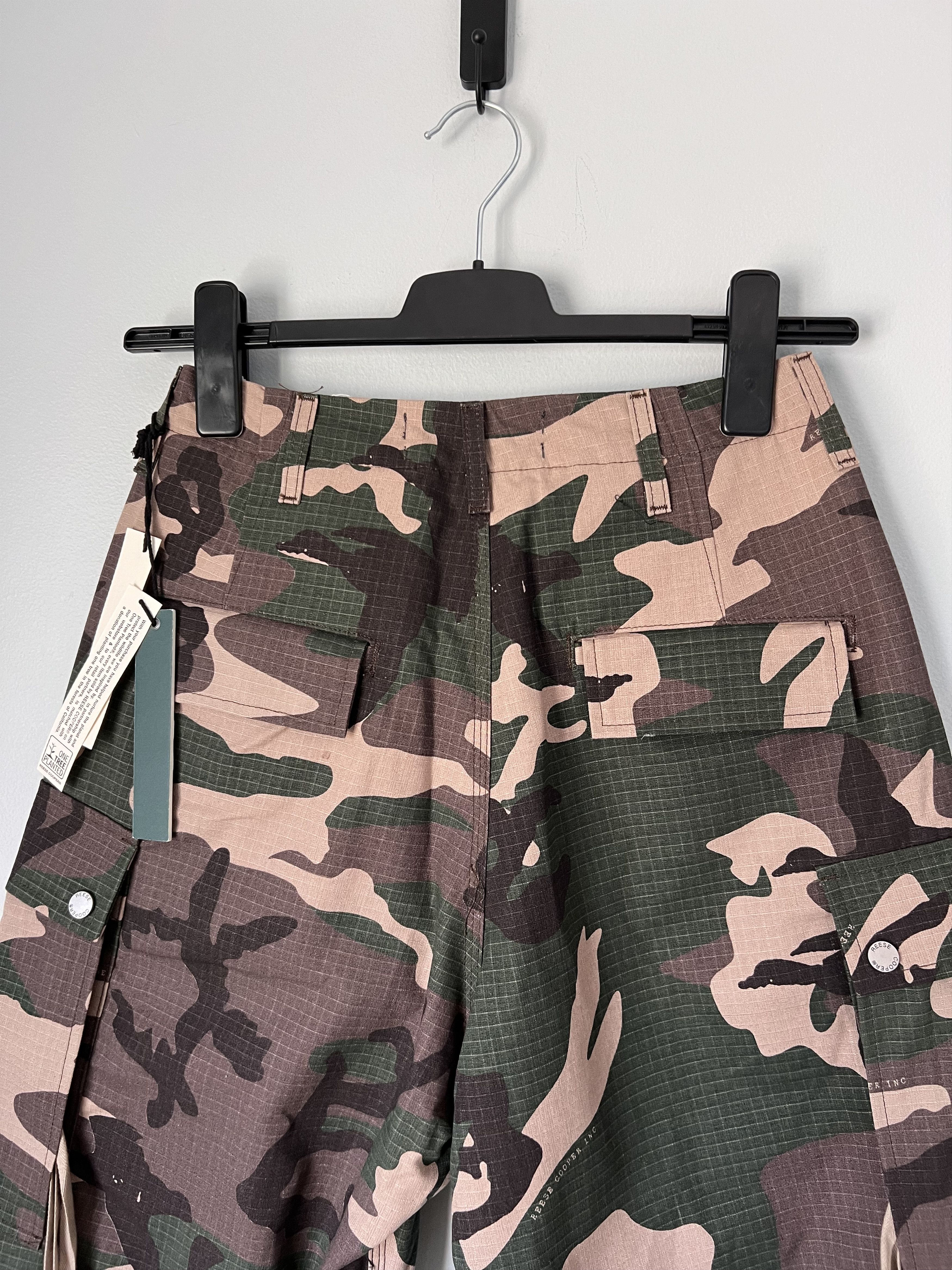 Reese Cooper Reese Cooper Cotton Ripstop Wide Leg Cargo Pants in Camo Size US 30 / EU 46 - 5 Thumbnail