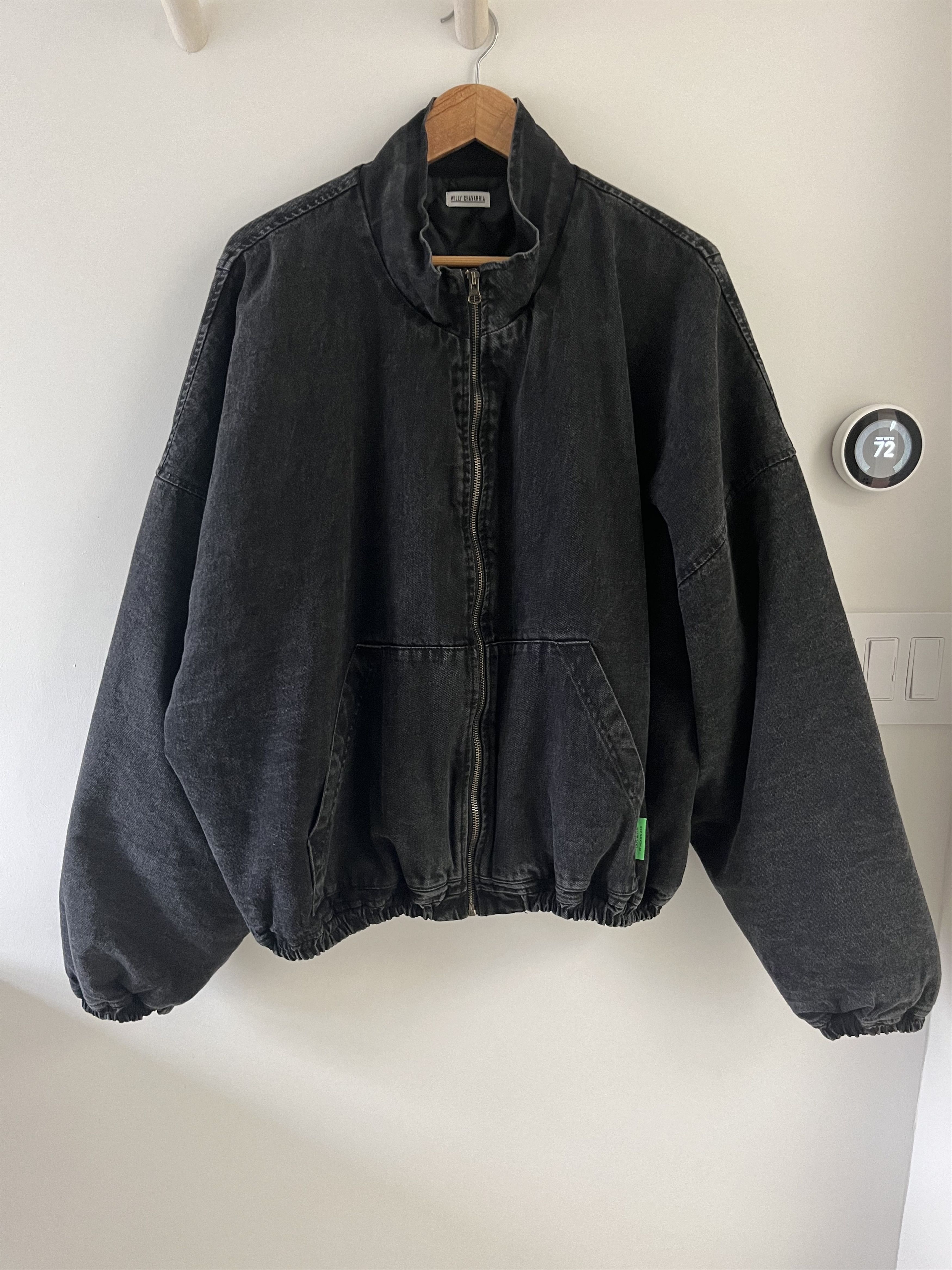 Willy Chavarria Willy Chavarria Warrior Jacket Black Denim Medium | Grailed