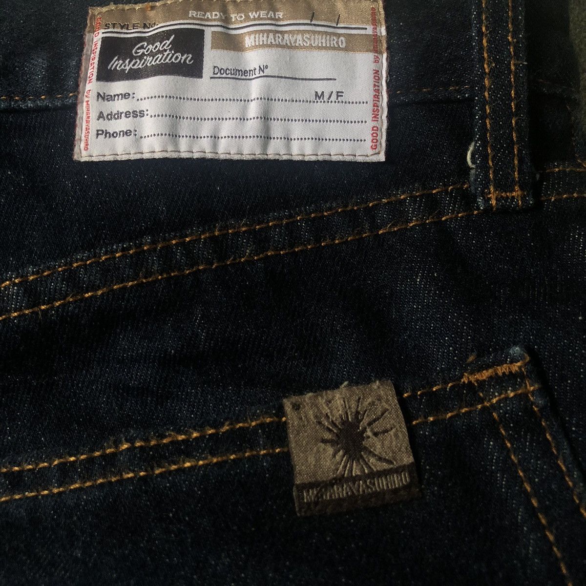 Maison MIHARA YASUHIRO Japanese Miharayasuhiro Jeans Pants Denim Indigo Size US 32 / EU 48 - 9 Thumbnail