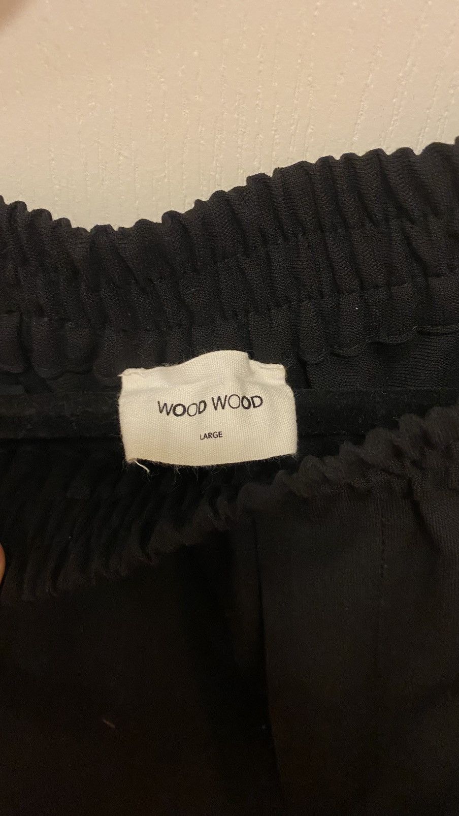 Wood Wood Wood Wood Black Trousers Elastic Waist Size 32 Size US 32 / EU 48 - 3 Thumbnail