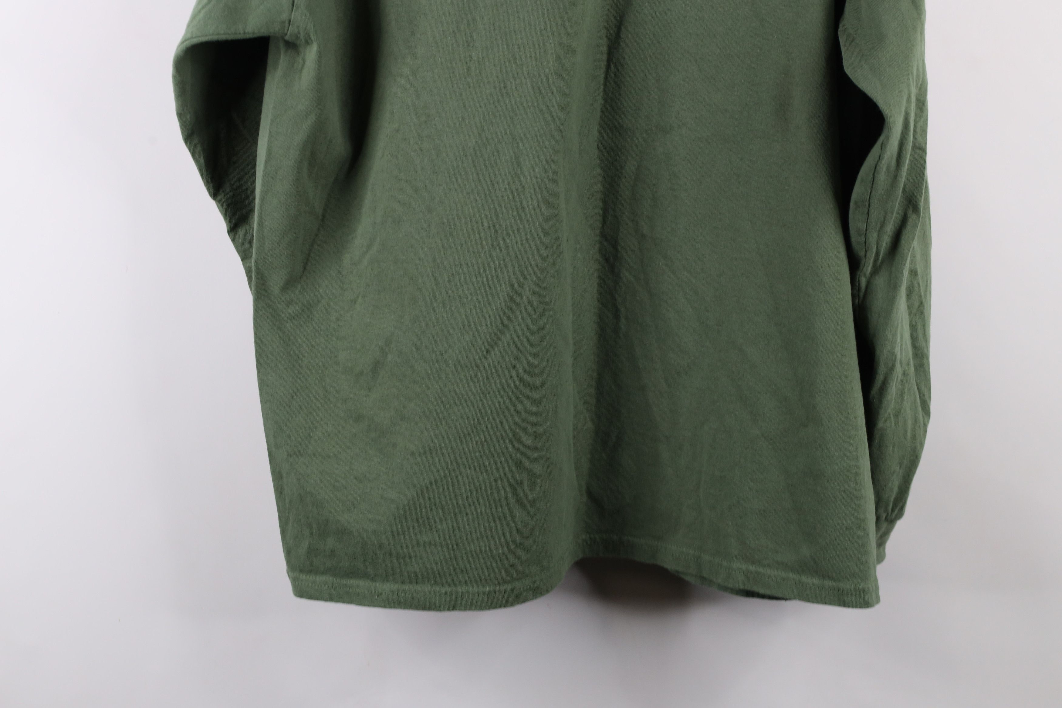 Vintage Vintage 90s Streetwear Long Sleeve T-Shirt Green Cotton Size US XL / EU 56 / 4 - 10 Thumbnail