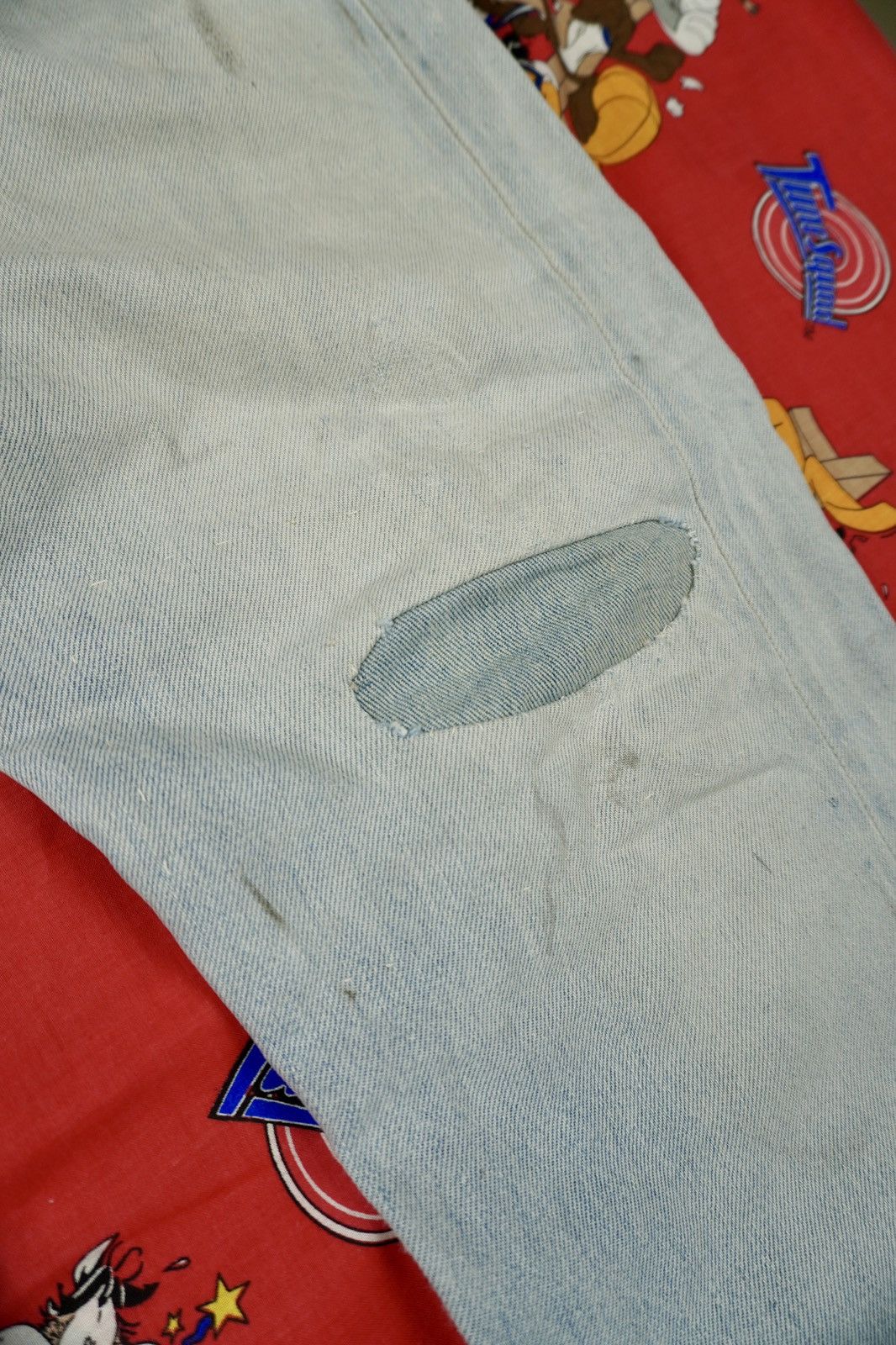 Levi's × Vintage Vintage Levis 501 Redline Selvedge Button #6 Grunge Baggy Size US 30 / EU 46 - 10 Thumbnail