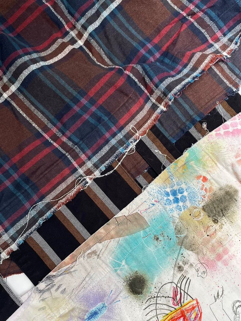 Comme des Garcons Comme des Garcons 16AW Long Graffiti Patchwork Shirt Dress Size XS / US 0-2 / IT 36-38 - 5 Thumbnail