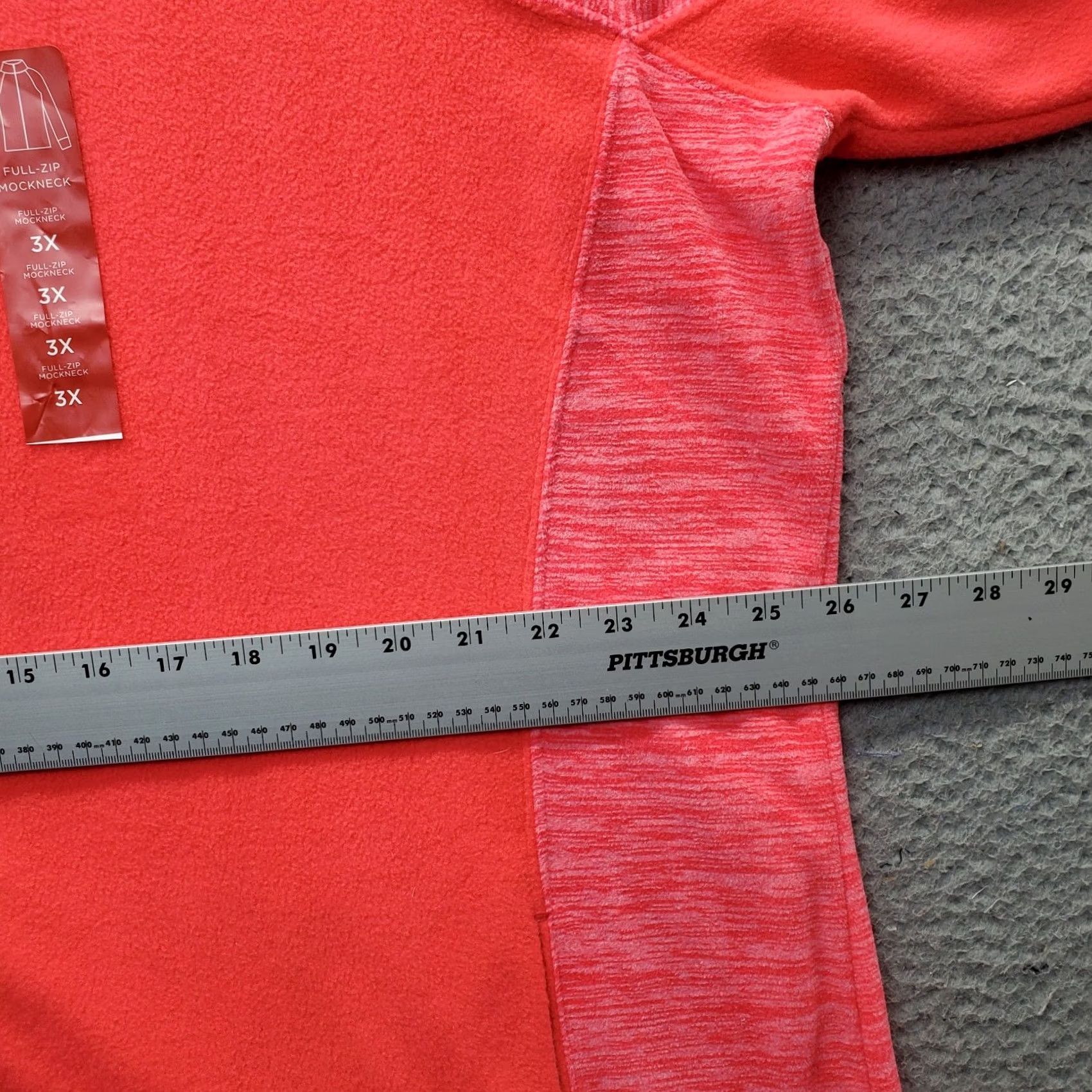 Tek Gear Nike Tek Gear Fleece Activewear Jacket Womens Size 3X Pink Long Sleeve Mock Neck Full Zip Jacket Size XXL / US 16-18 / IT 52-54 - 4 Thumbnail