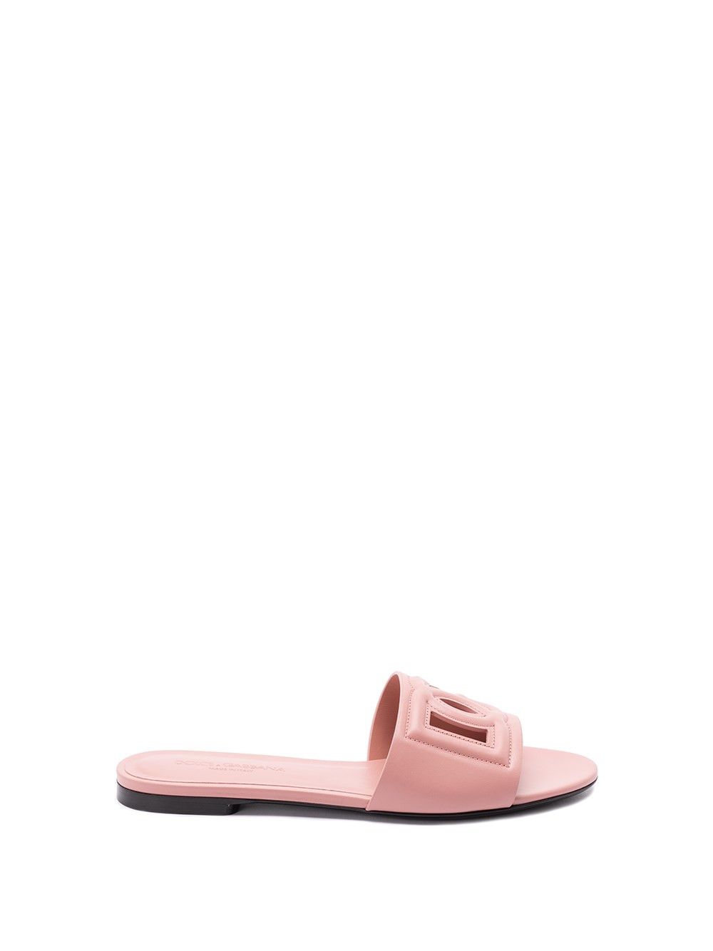 Dolce & Gabbana Calfskin Sliders With `DG` Logo Size US 6 / IT 36 - 1 Thumbnail