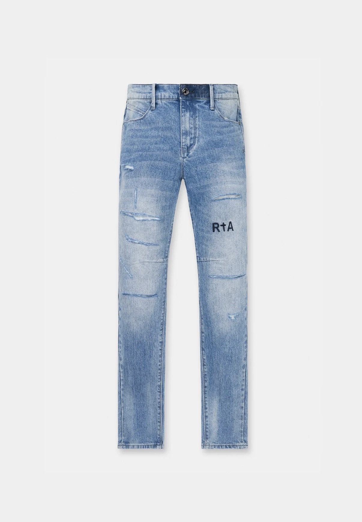 Rta RTA BRYANT | DISTRESSED VINTAGE BLUE DENIM JEANS Size US 28 / EU 44 - 1 Thumbnail