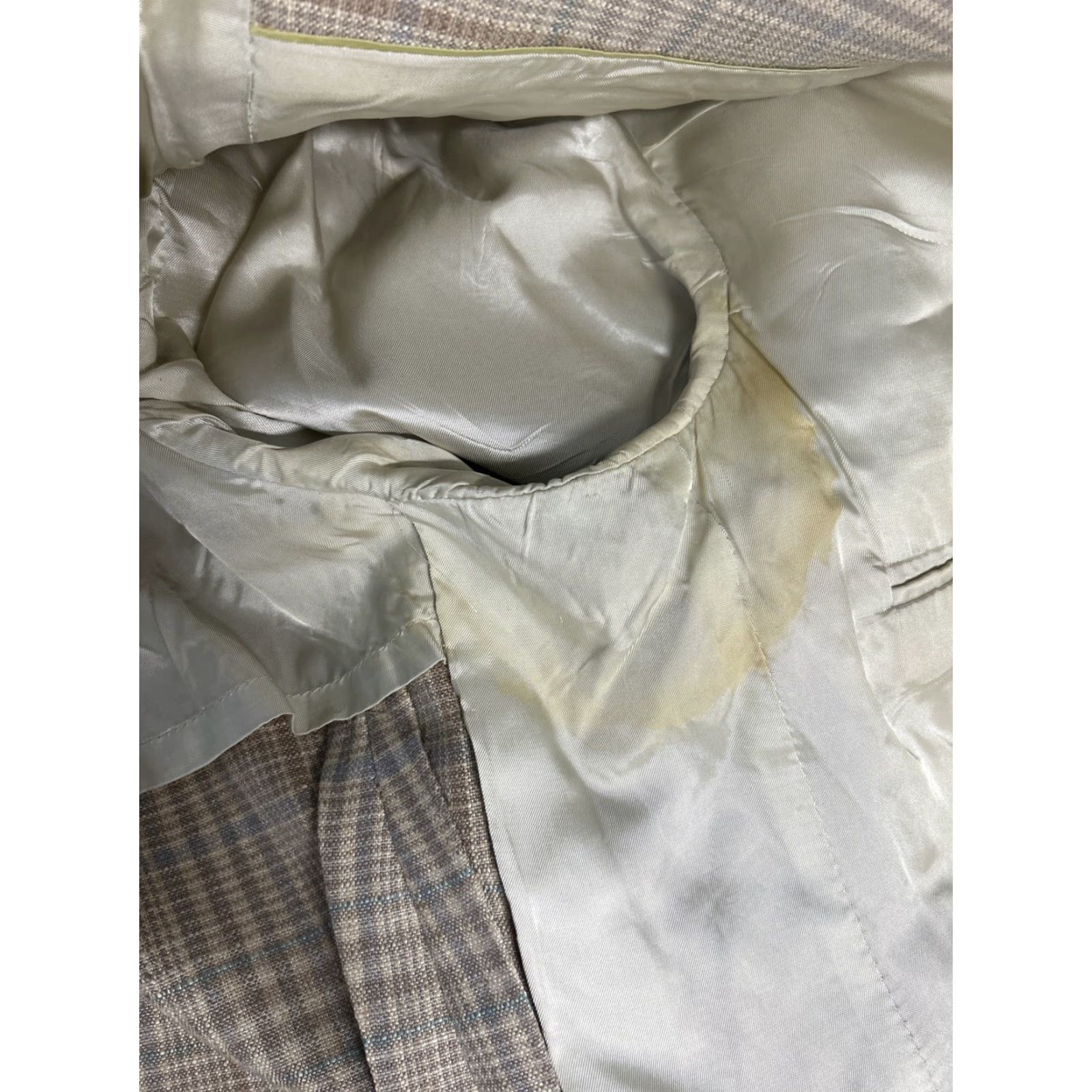 Austin Reed VTG Austin Reed Blazer Plaid Notch Lapel 2 Button Single-Vented 3-Button Sleeve Size 42 Mens Size 42R - 4 Thumbnail