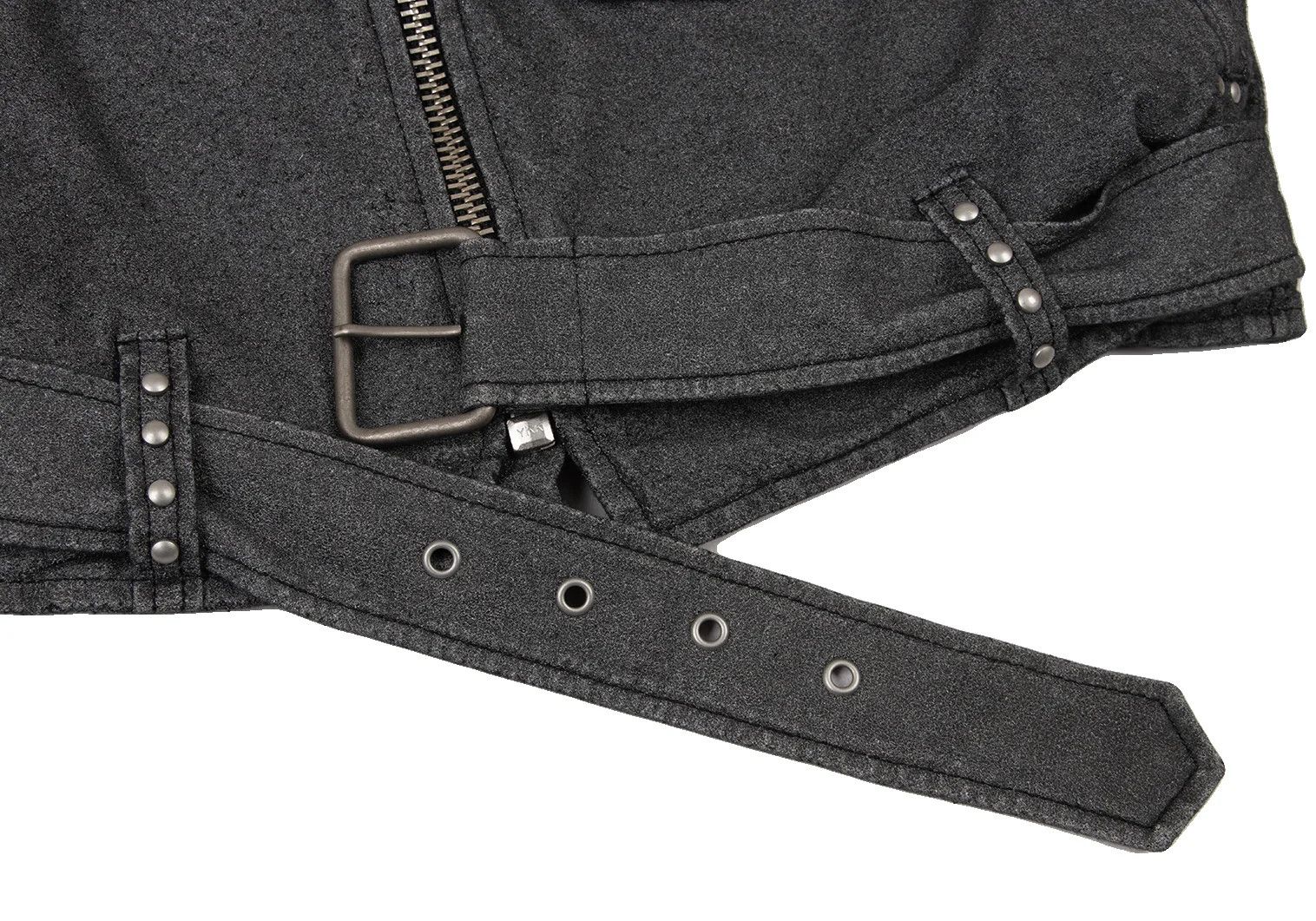 Jean Paul Gaultier Gray Suede Cotton Rider Jacket Size 48 Size US M / EU 48-50 / 2 - 12 Thumbnail
