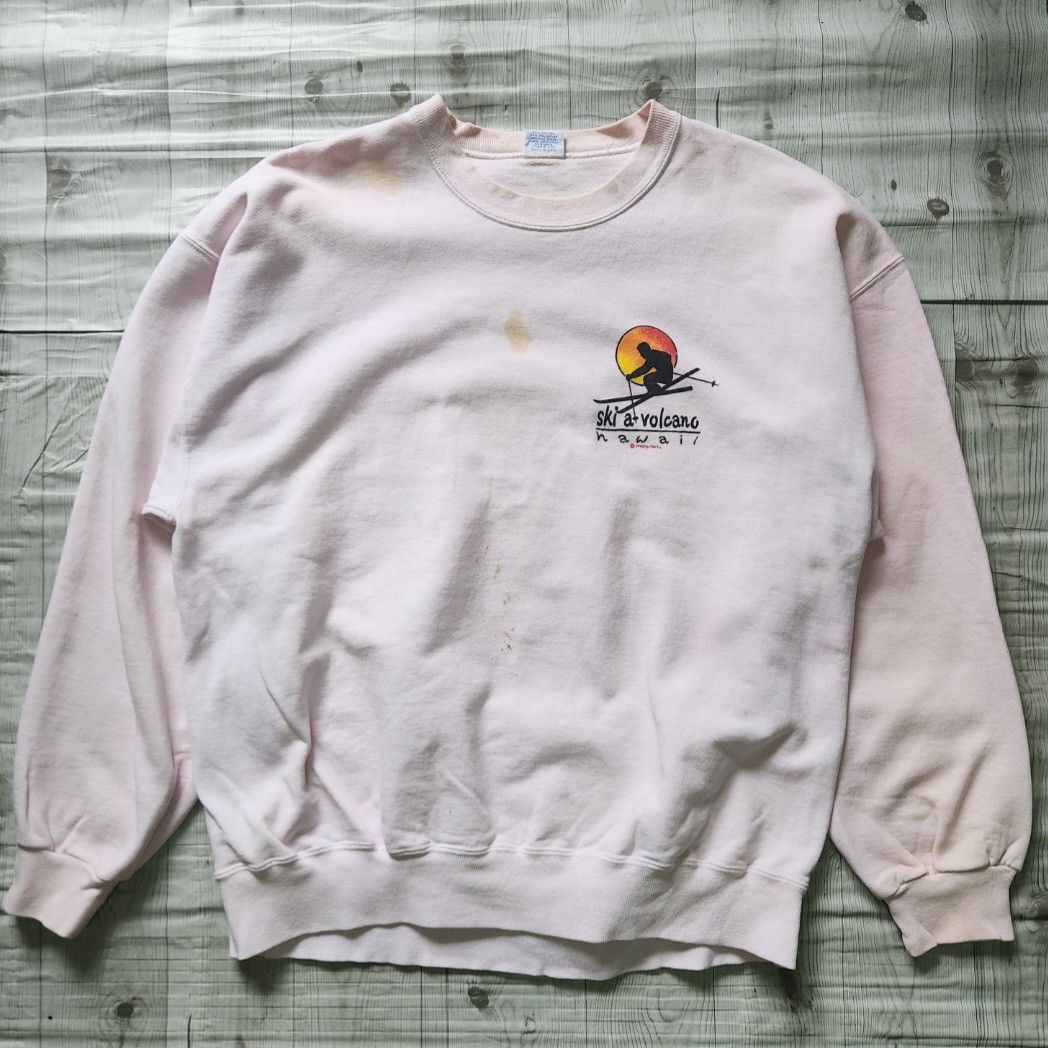 Other Vintage 1980s Ski A Volcano Hawaii Crazy Shirts Sweater Size US L / EU 52-54 / 3 - 15 Thumbnail