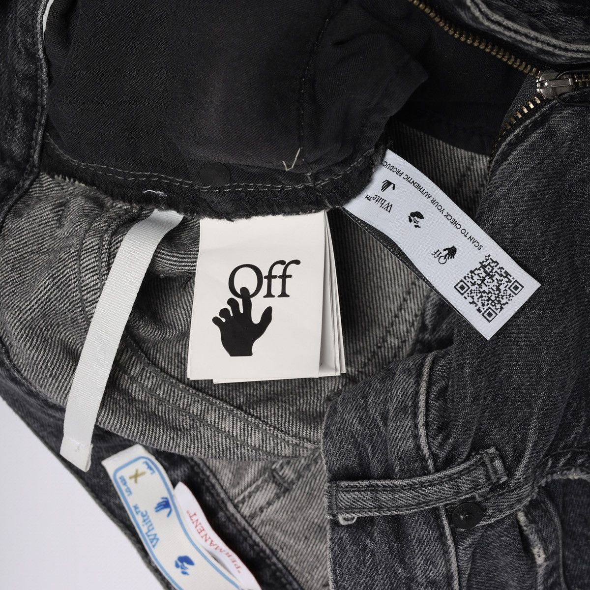 Off-White Off-White Permanent Meteor Jeans Hole Pants Grey Size 27" / US 4 / IT 40 - 15 Thumbnail