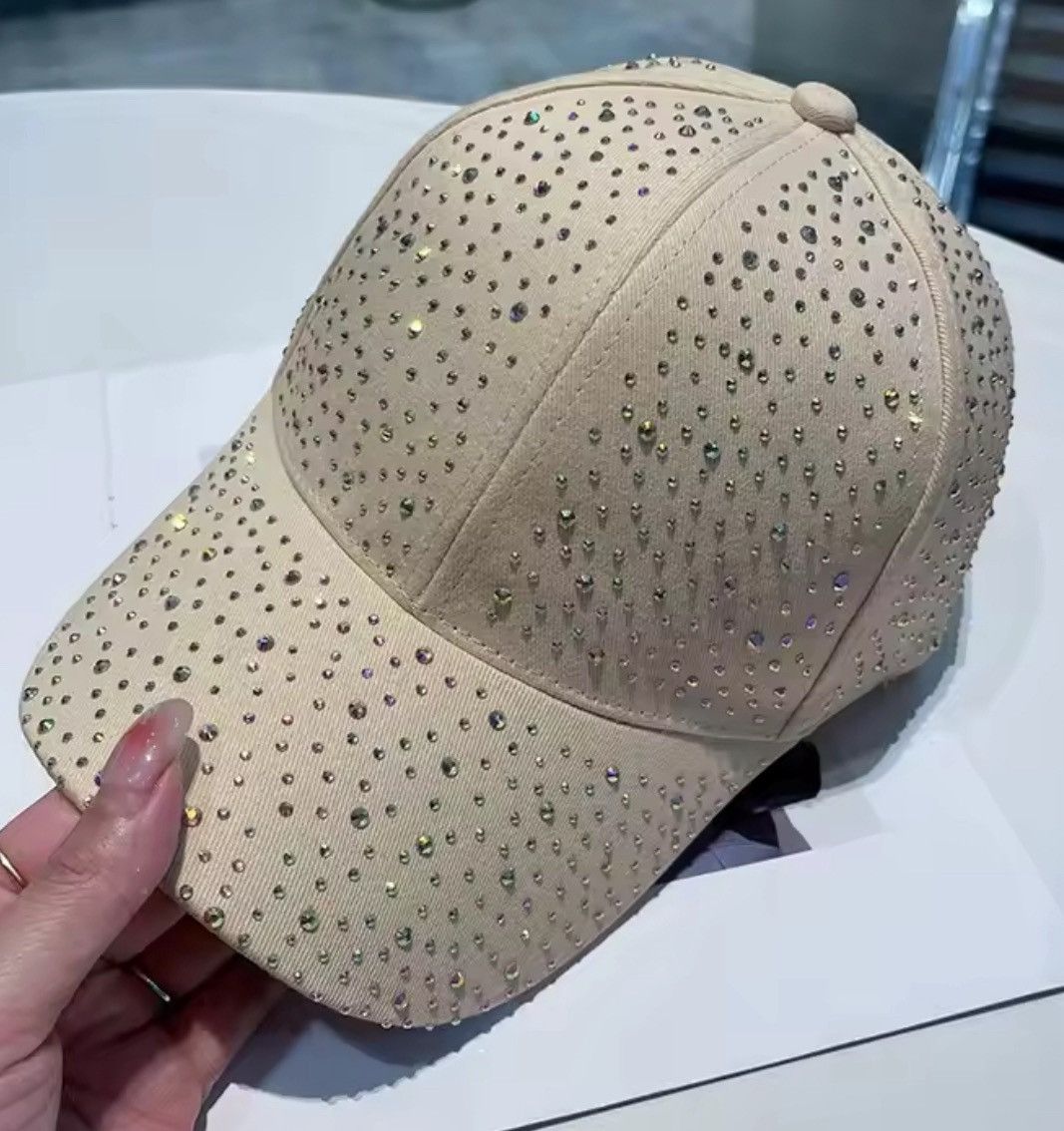 Japanese Brand Stunning Rhinestone Baseball Cap - Sparkle & Shine ✨ Size ONE SIZE - 1 Thumbnail
