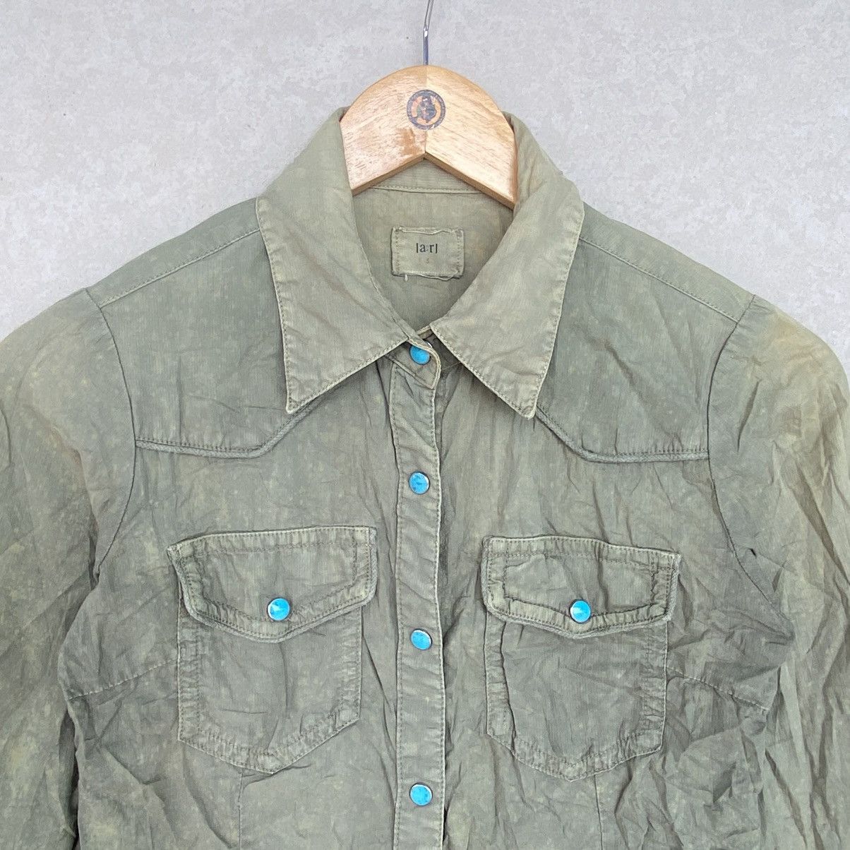 Other Vintage Olive Green Button Up Pullover Jumper Size S Size US S / EU 44-46 / 1 - 4 Thumbnail