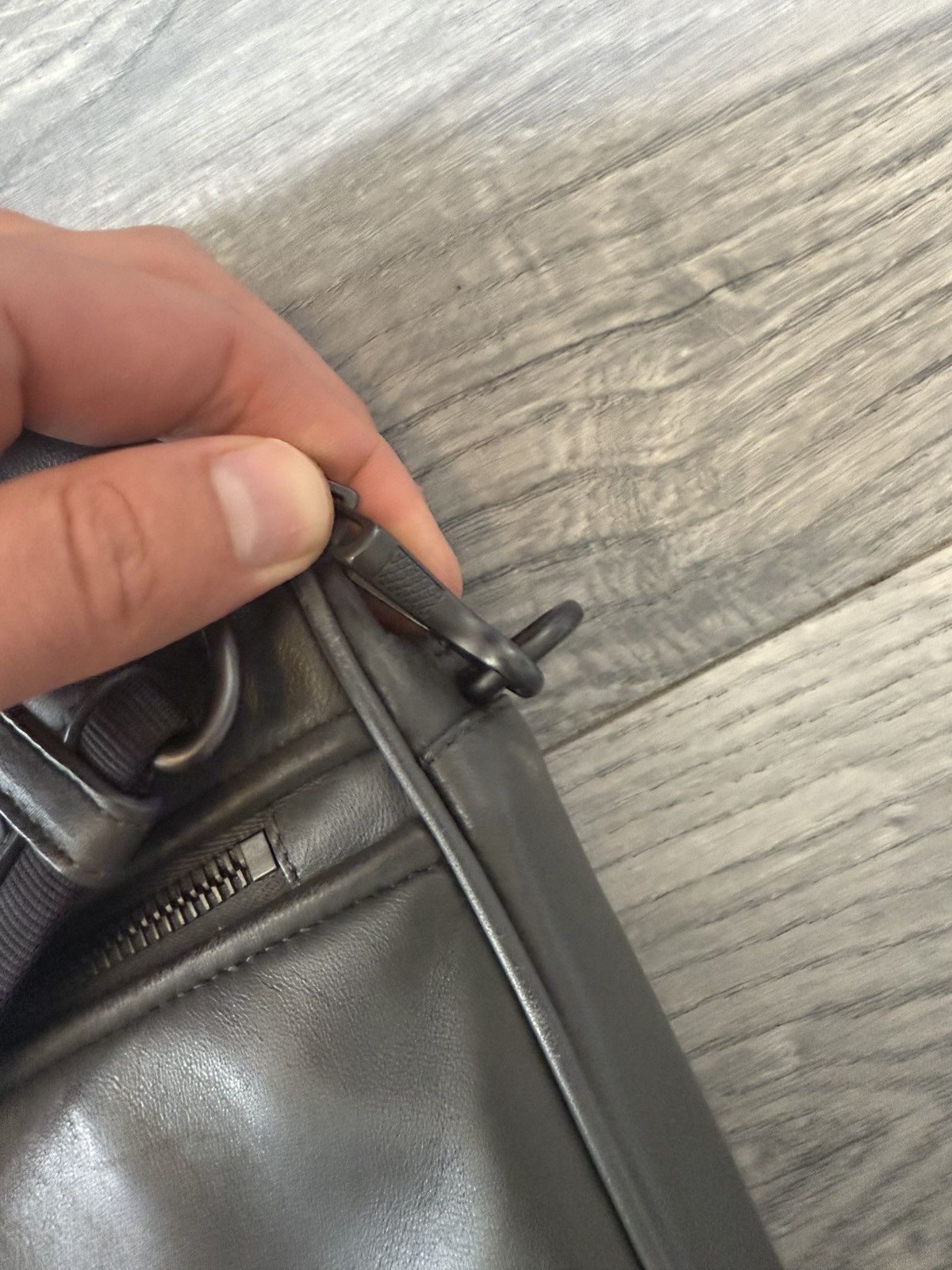 Bottega Veneta Intrecciato Leather Laptop Briefcase Bag in Grey & Teal Size ONE SIZE - 15 Thumbnail