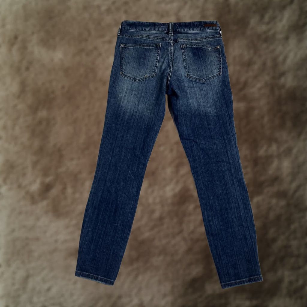 Anthropologie VINTAGE Pilcro and the Letterpress Stet Skinny Jeans Blue Size 27 Stretch Low Rise Women Regular 5-Pocket Denim Bohemian City American Jeans Size 27" / US 4 / IT 40 - 1 Thumbnail