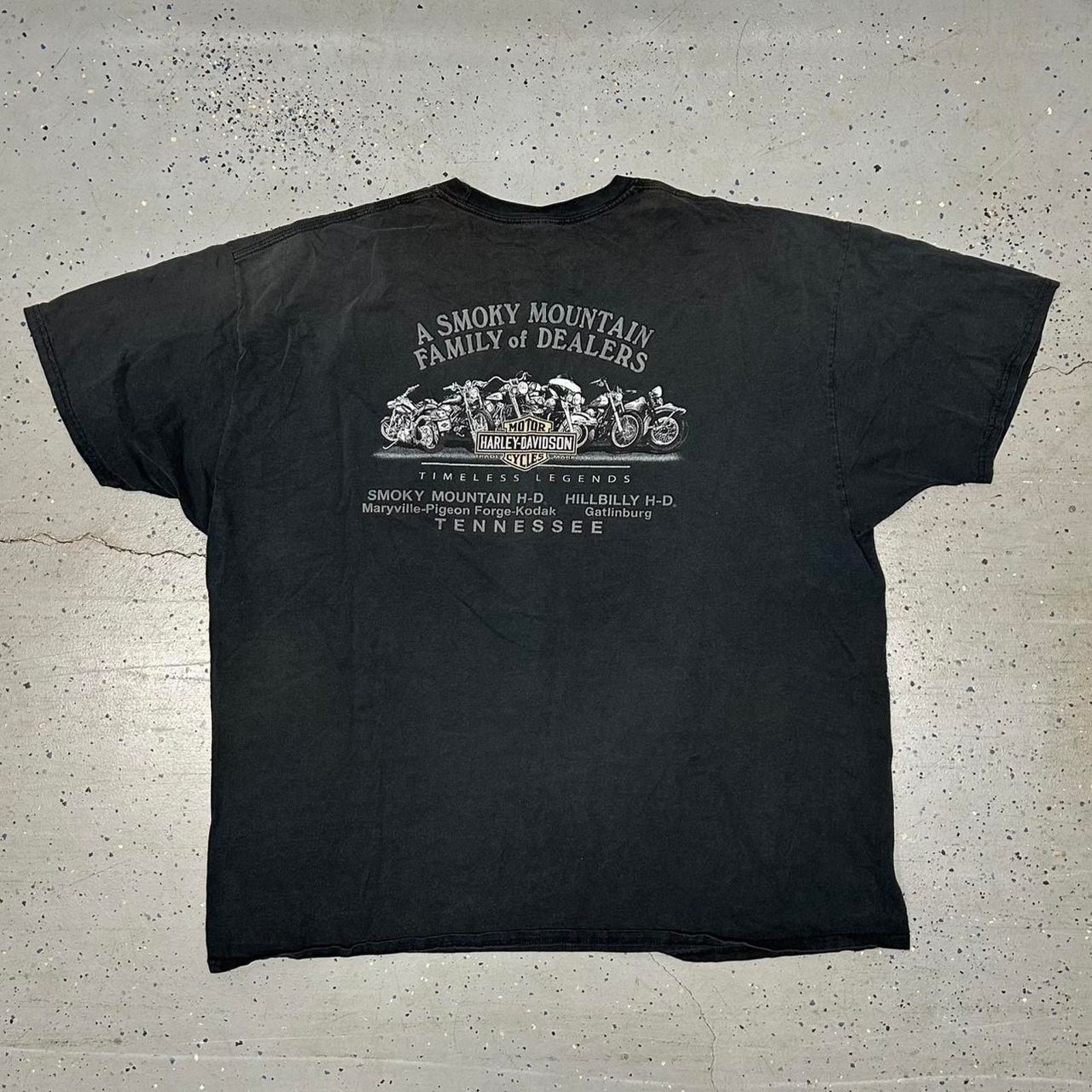 Harley Davidson Y2K Harley Davidson Motorcycle Graphic T-shirt Size US XXL / EU 58 / 5 - 8 Thumbnail