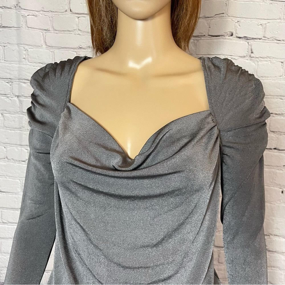 Free People NEW Free People Oh Lucky You Grey Bodysuit Size XS Size XS / US 0-2 / IT 36-38 - 3 Thumbnail