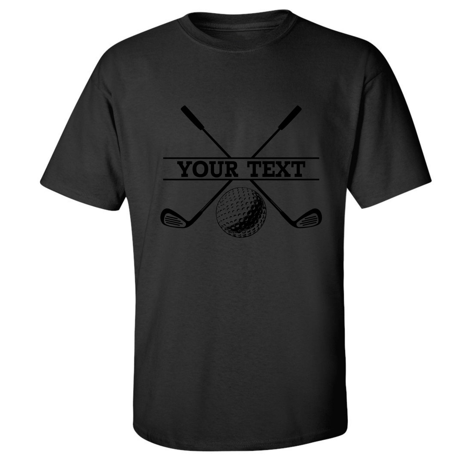 Gildan Personalized Golf Ball Crossed Clubs YOUR NAME T-Shirt Size US L / EU 52-54 / 3 - 1 Thumbnail