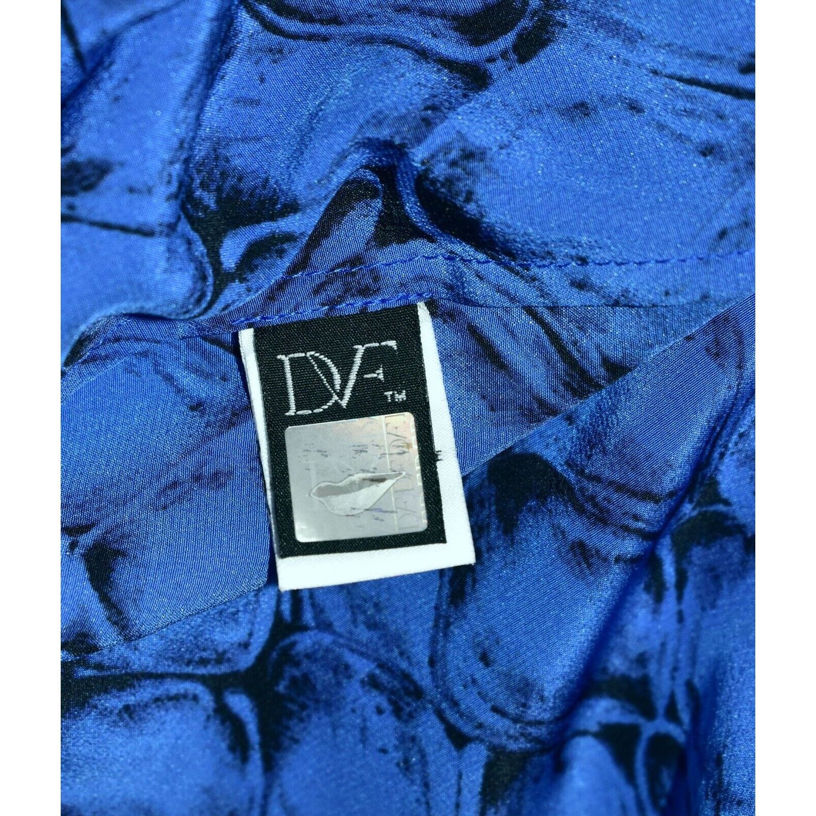 Diane von Furstenberg NEW DIANE VON FURSTENBERG Tanyana Blue Silk Printed Dress 6 Size M / US 6-8 / IT 42-44 - 7 Thumbnail