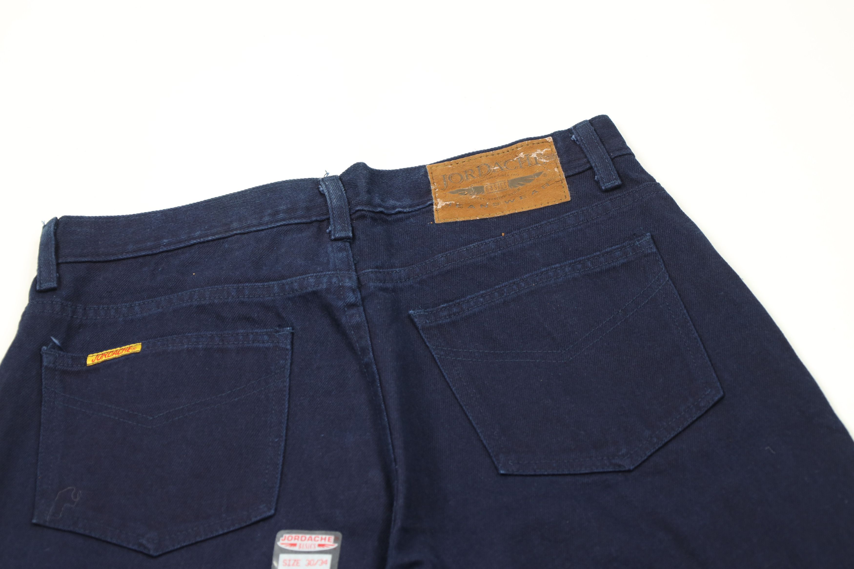 Vintage Deadstock Vintage 90s Streetwear Leg Denim Jeans Blue Size US 30 / EU 46 - 14 Thumbnail