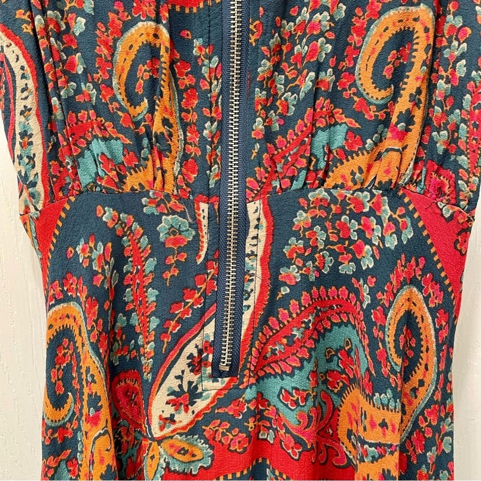 Free People Free People Paisley Print Dress 0 Size XS / US 0-2 / IT 36-38 - 6 Thumbnail
