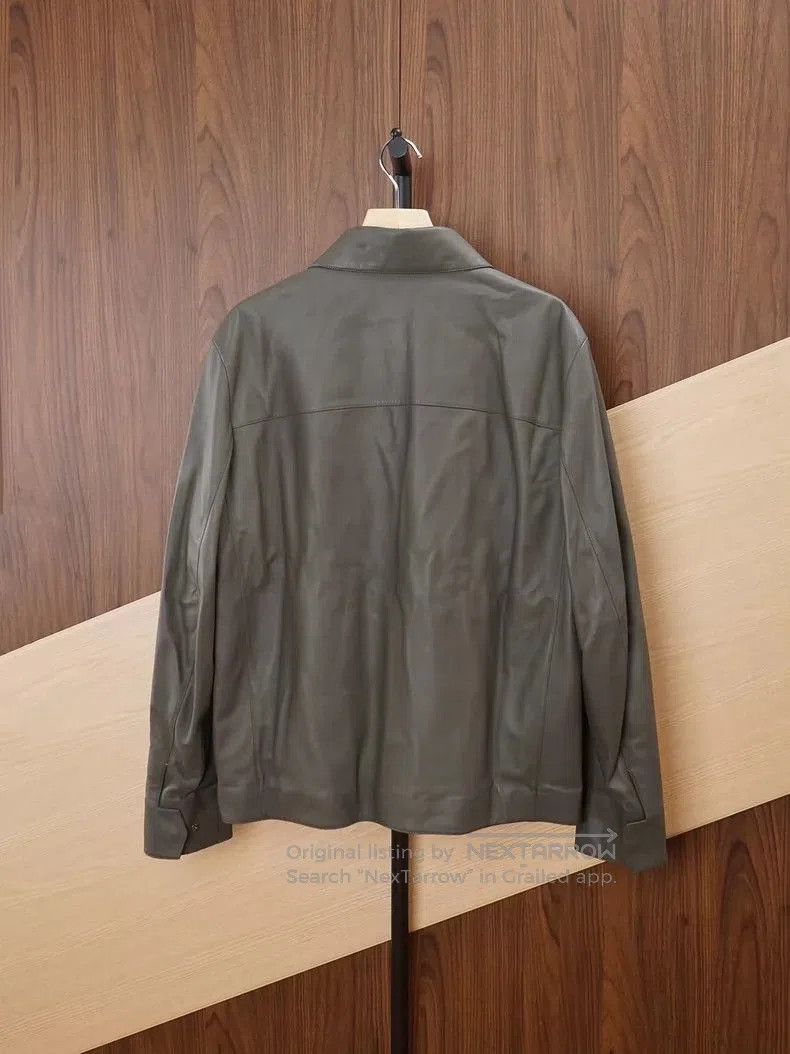 Loro Piana Loro Piana Lambskin Collared Leather Jacket. Size US XL / EU 56 / 4 - 2 Thumbnail