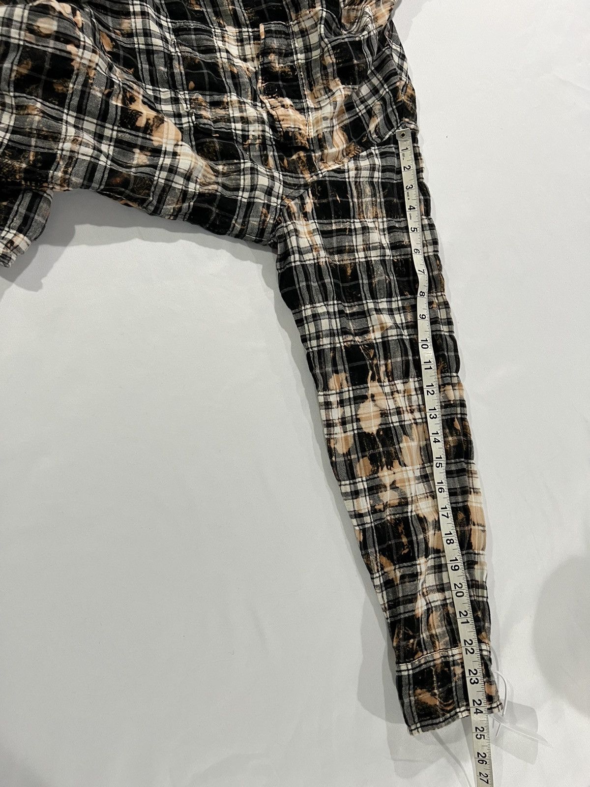 Saint Laurent Paris Saint Laurent Hedi Slimane men’s bleached flannel shirt. S. Size US S / EU 44-46 / 1 - 5 Thumbnail