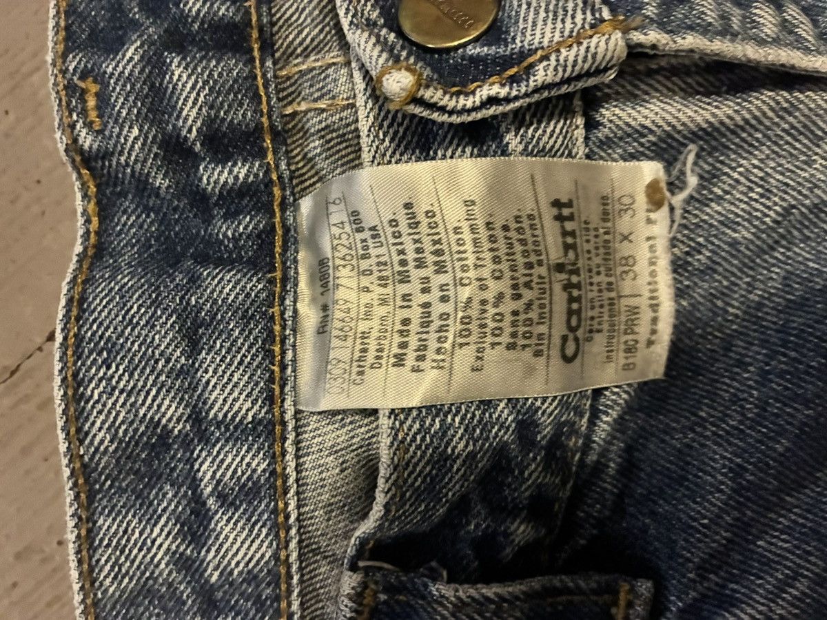 Carhartt Carhartt B180 PRW Jeans 38x30 | Vintage Leather Logo | 2003 Size US 38 / EU 54 - 3 Thumbnail