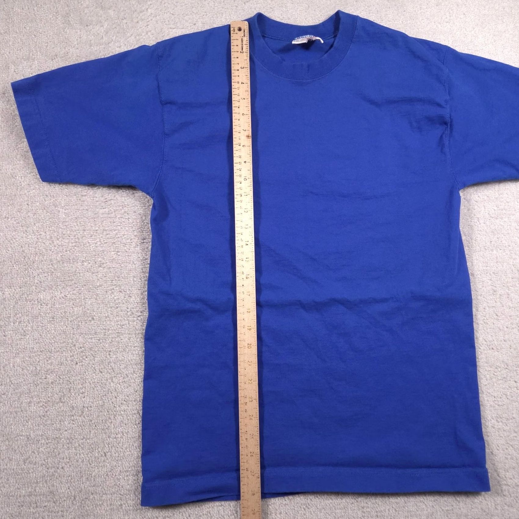 Wilson VINTAGE Wilson Shirt Mens Medium Blue Blank Crewneck Tee Made USA Cotton 90s Size US M / EU 48-50 / 2 - 6 Thumbnail
