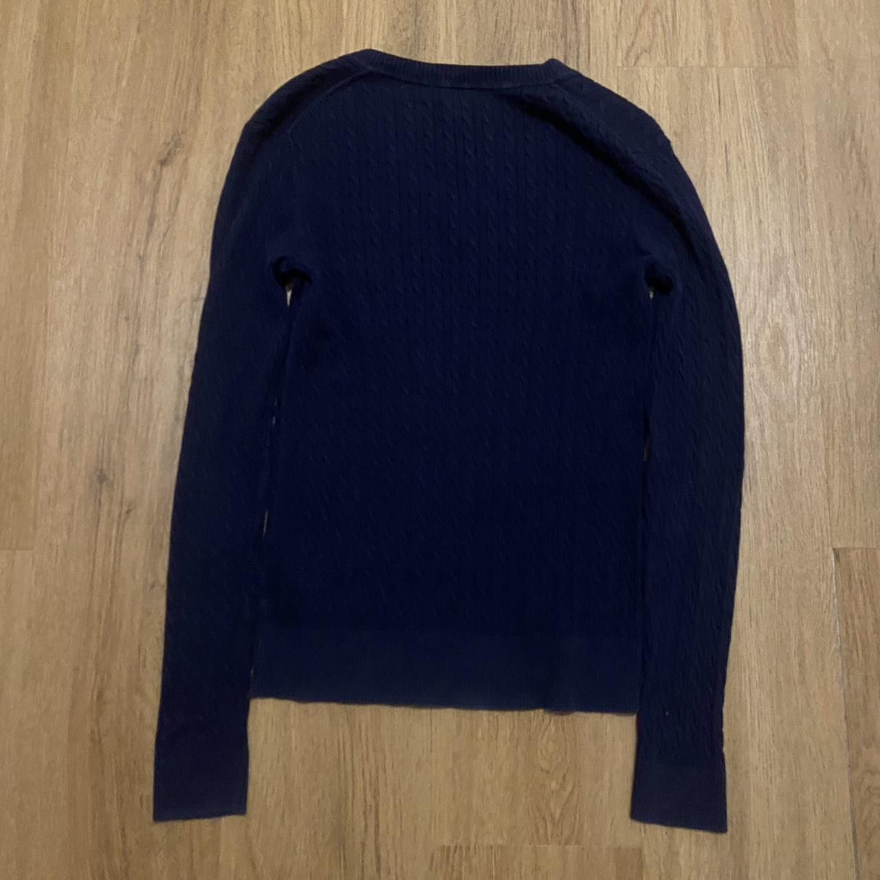 Tommy Hilfiger Navy blue Tommy Hilfiger V-neck sweater #preppy Size US M / EU 48-50 / 2 - 2 Thumbnail