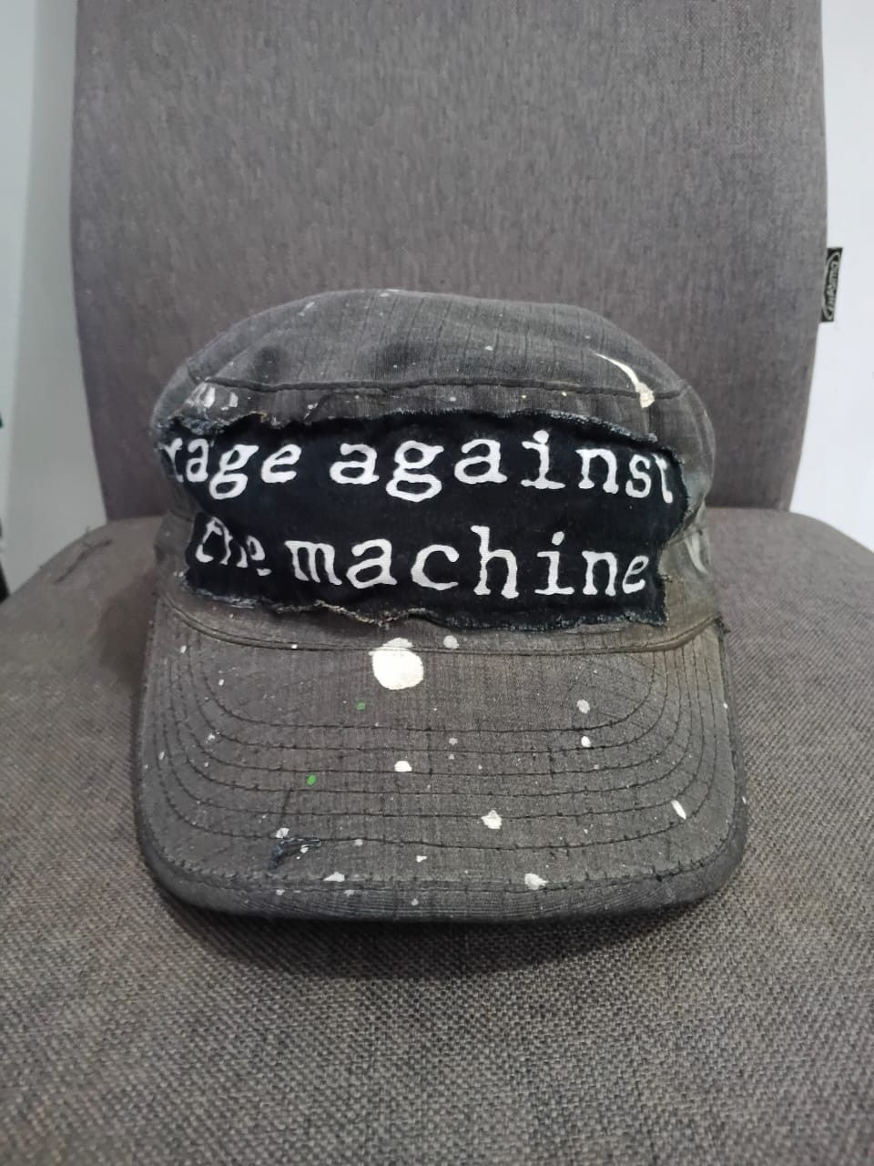 Handmade × If Six Was Nine × Rage Against The Machine Distressed faded Rage Against The Machine custom Cap Size ONE SIZE - 1 Thumbnail