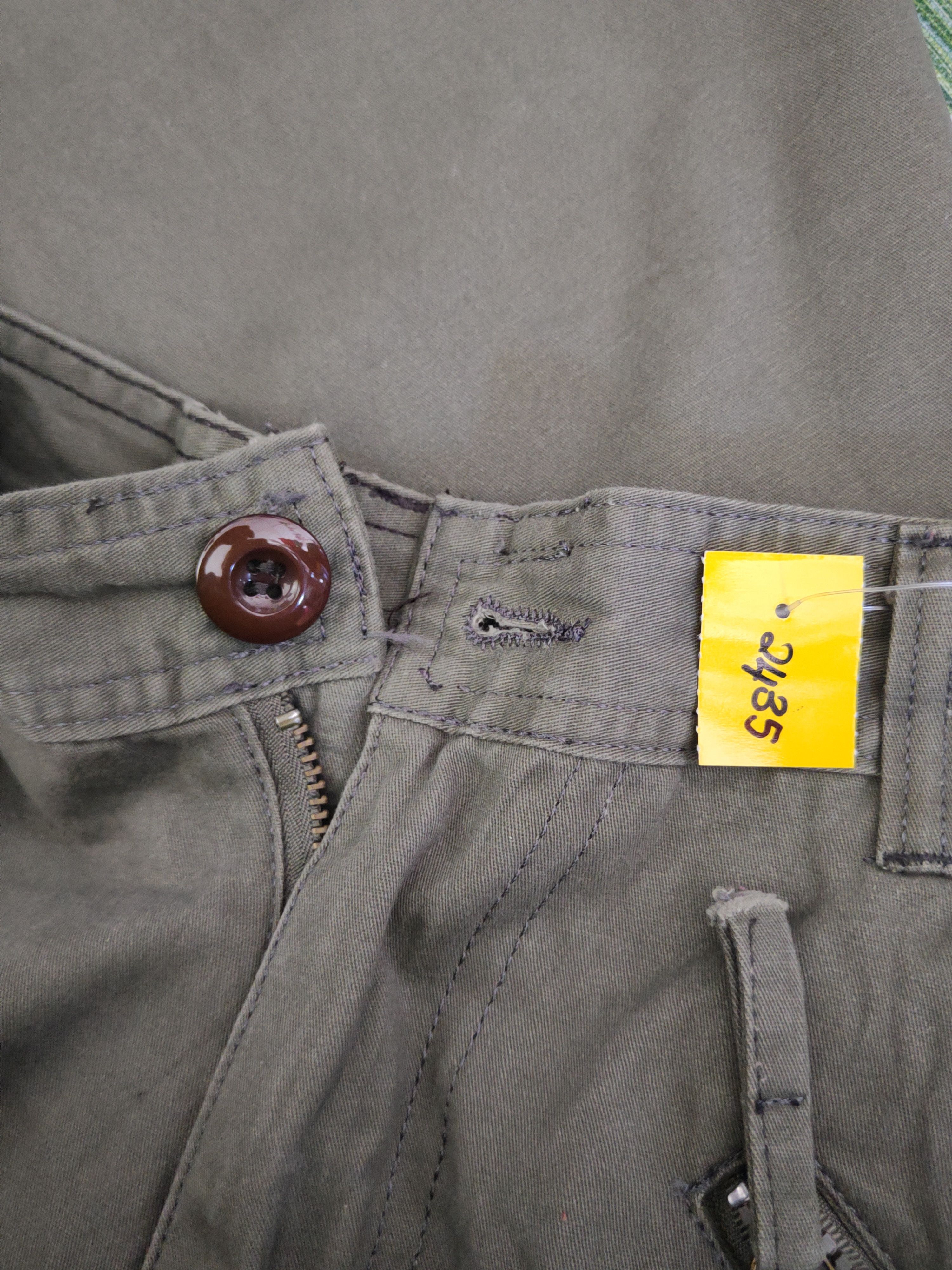 Other DL Japanese Brand Army Green Multipocket Cargo Pants #2435 Size US 34 / EU 50 - 13 Thumbnail