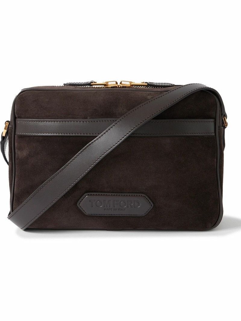 Tom Ford 🔥$2.8K VALUE🔥Suede Brown Messenger Bag Size ONE SIZE - 2 Thumbnail