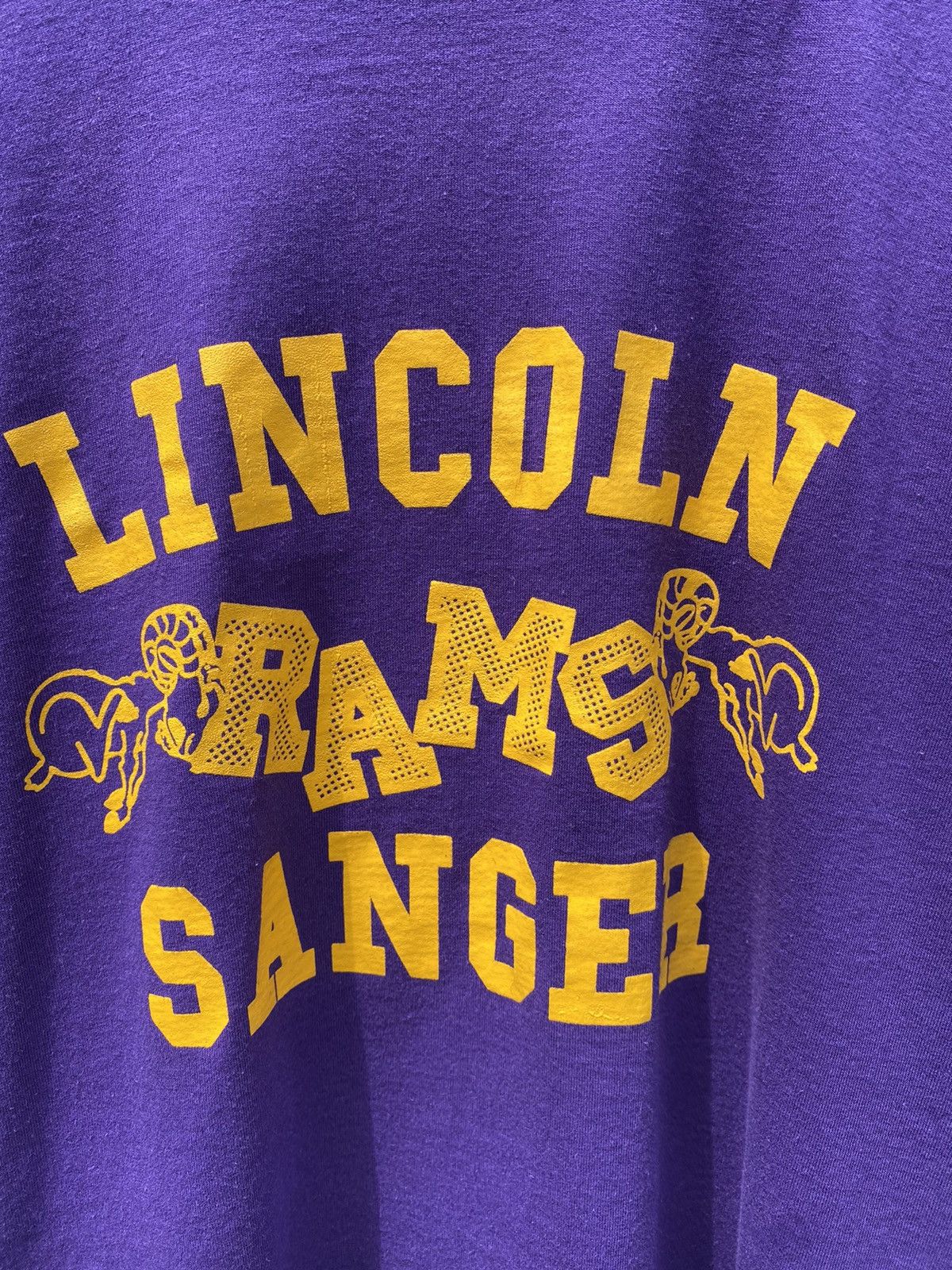 Jerzees × Vintage Vintage Lincoln Rams T-shirt Size M / US 6-8 / IT 42-44 - 3 Thumbnail