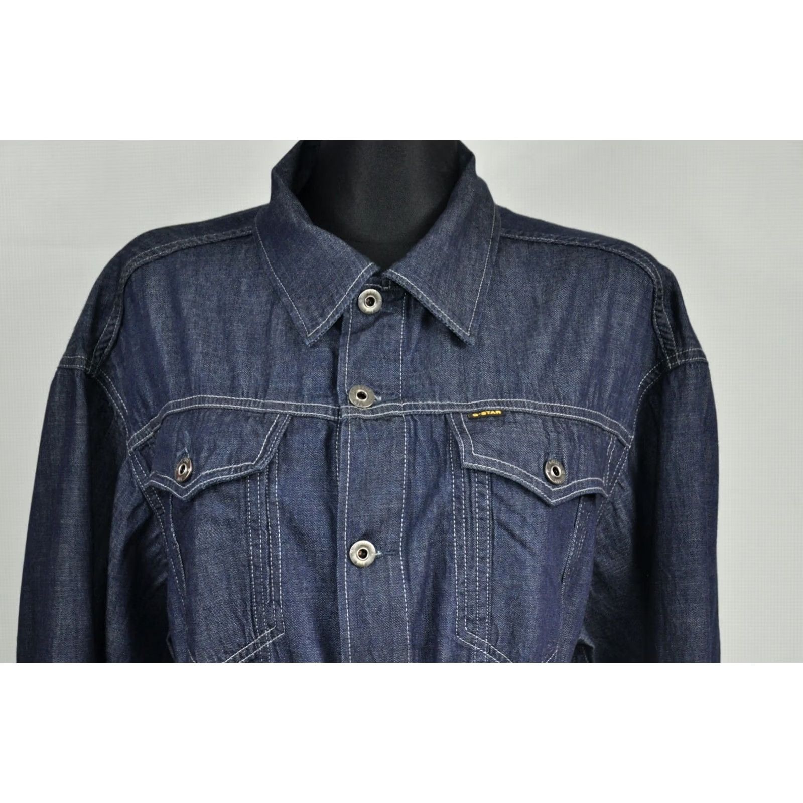 G-Star G-Star 3301 Real Boyfriend JKT WMN Denim Jacket L Blue Size L / US 10 / IT 46 - 3 Thumbnail