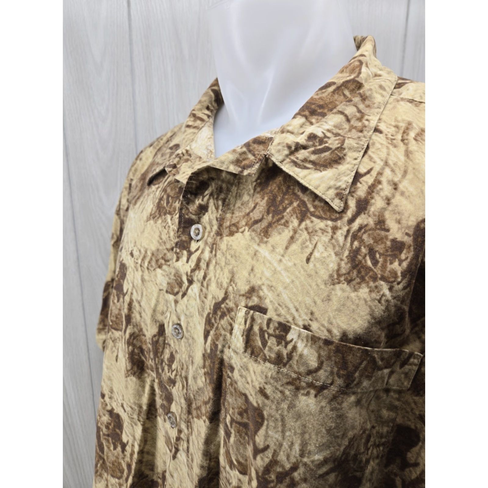 Wrangler VINTAGE Wrangler CAMODOG Camouflage Button Shirt XL Size US XL / EU 56 / 4 - 5 Thumbnail