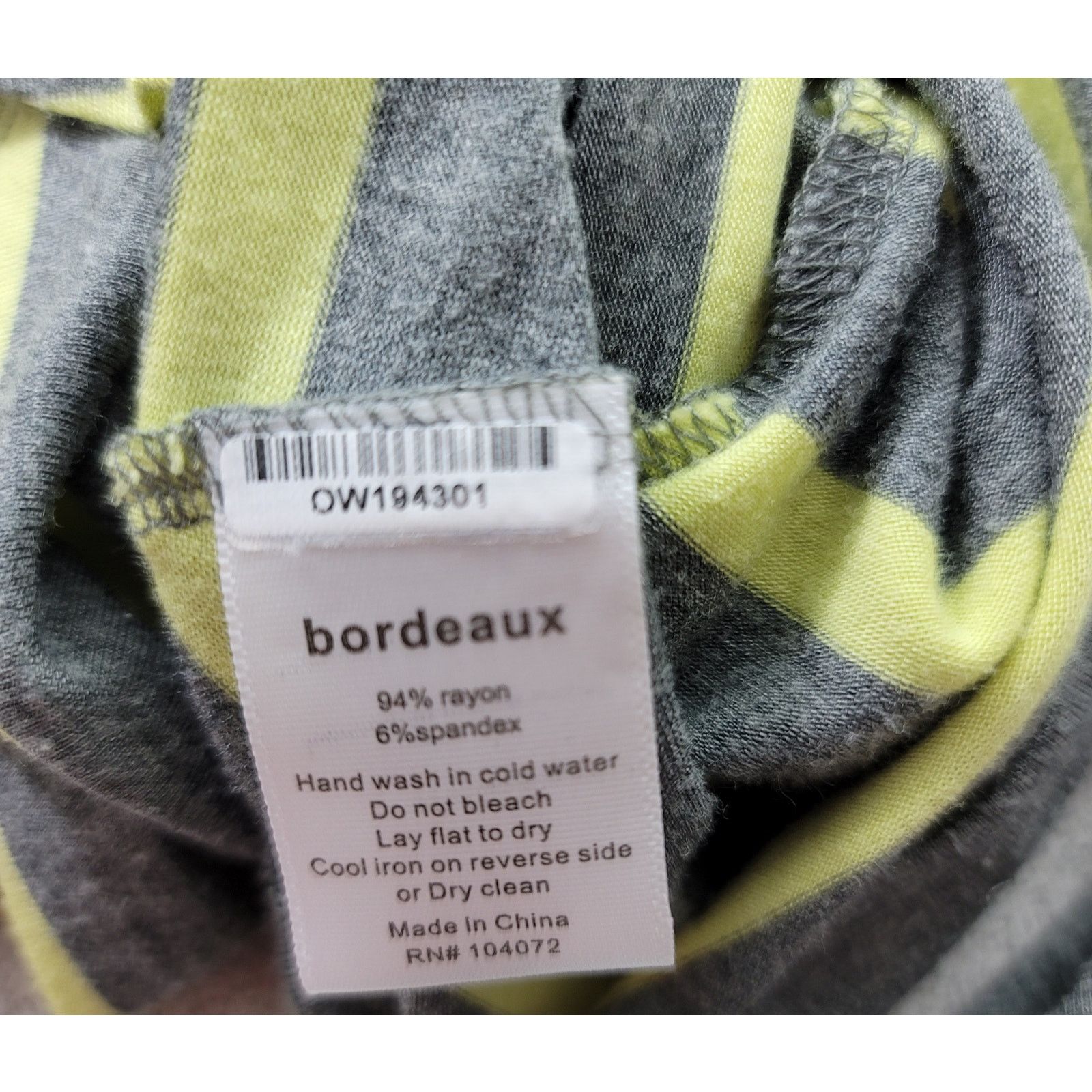 Other Bordeaux Anthropologie Gray Yellow Striped Hi Low Hem Top M Size M / US 6-8 / IT 42-44 - 4 Thumbnail