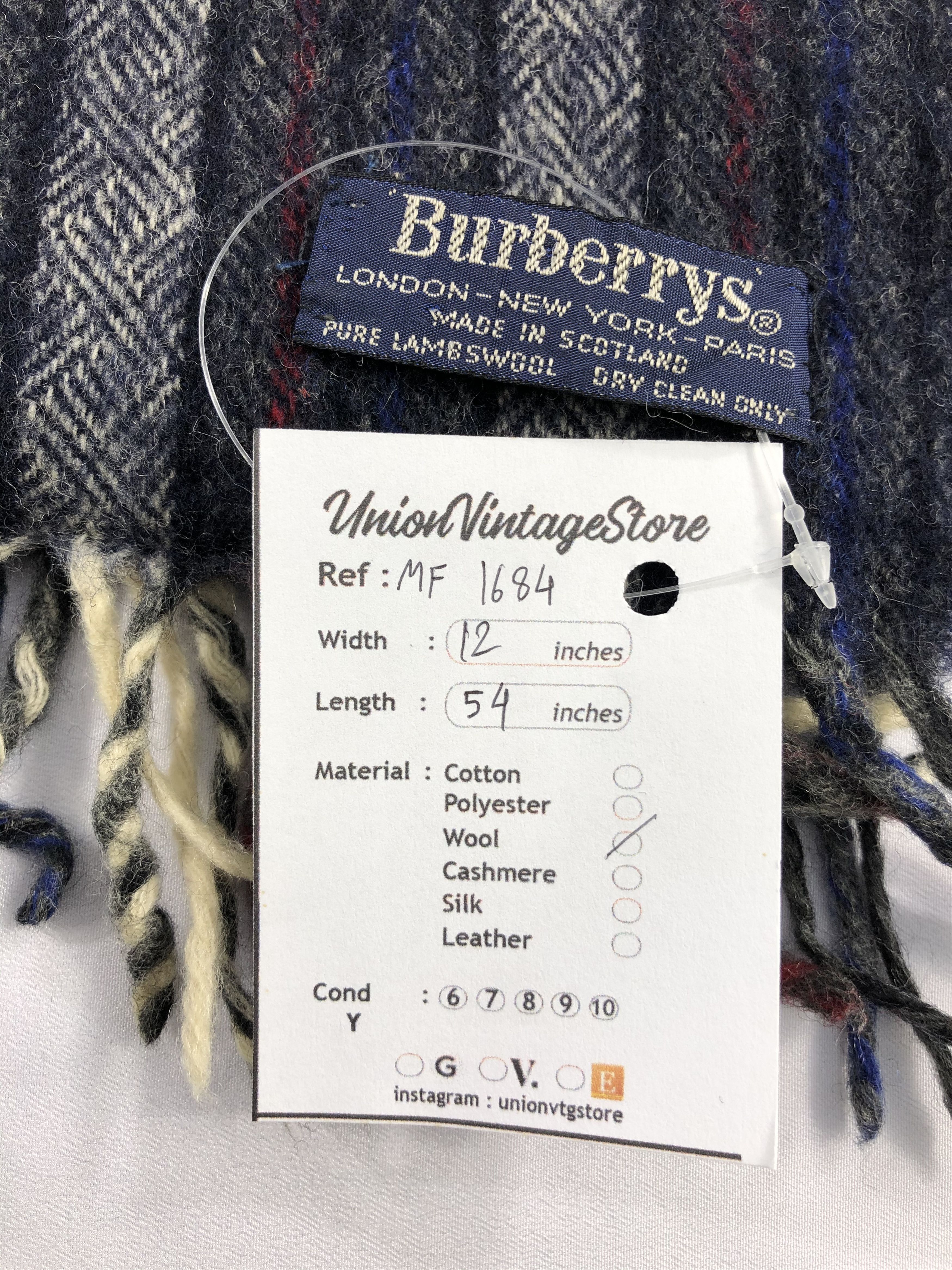 Burberry Vintage Burberry Scarf/Muffler/Neckwear MF1684 Size ONE SIZE - 5 Thumbnail