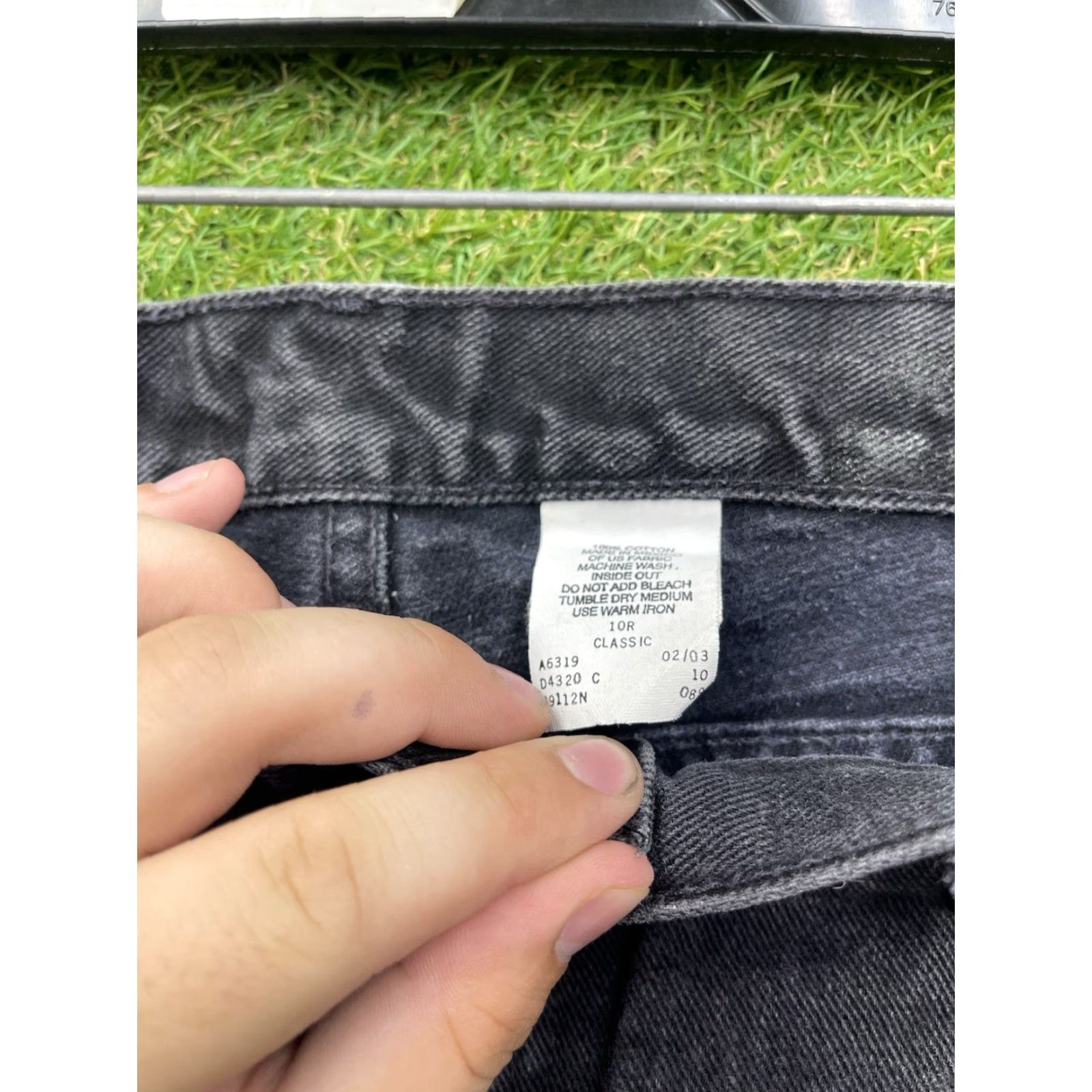 Harley Davidson VINTAGE Harley-Davidson Jeans Womens 10 Black Relaxed Straight Leg Thick Denim Vintage Size 32" / US 10 / IT 46 - 3 Thumbnail