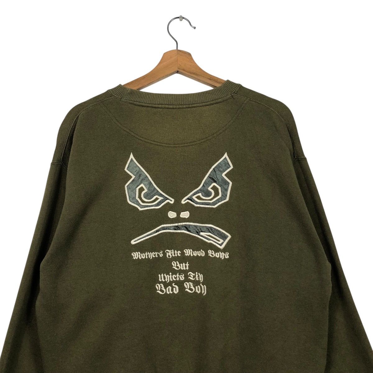 Japanese Brand 90s Bad Boy California Sweat Fade Olive Green Essential Size US M / EU 48-50 / 2 - 8 Thumbnail