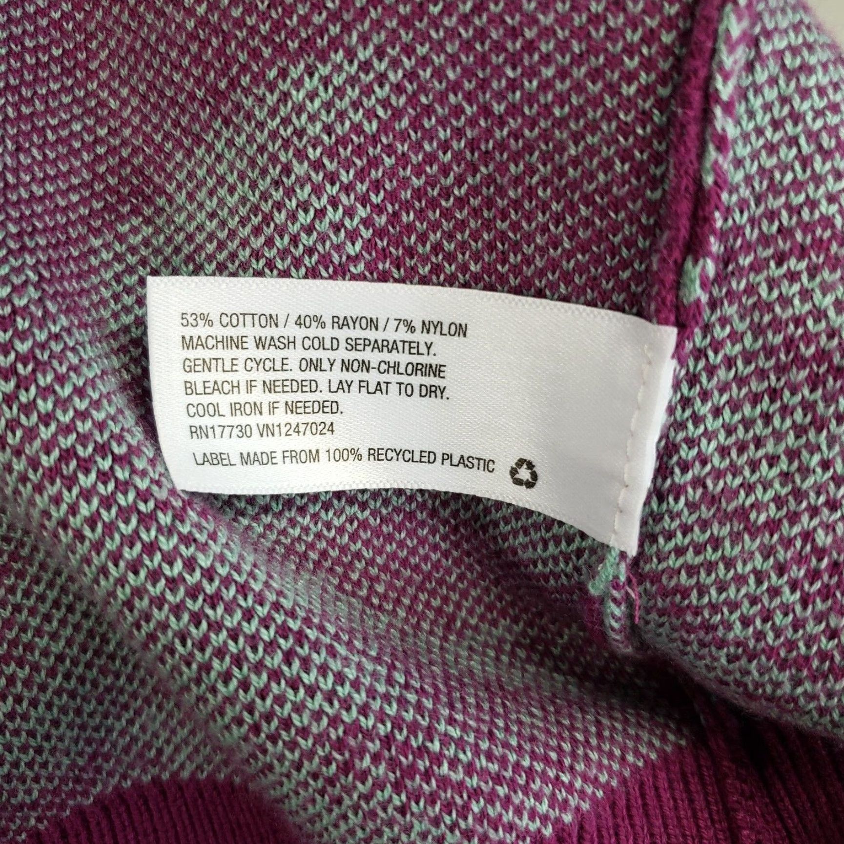 Vintage Future Collective Womens Crop Tank Top Sz 2X Purple Blue Palm Print Scoop Neck Tank Sleeveless Shirt Womens Size XXL / US 16-18 / IT 52-54 - 5 Thumbnail