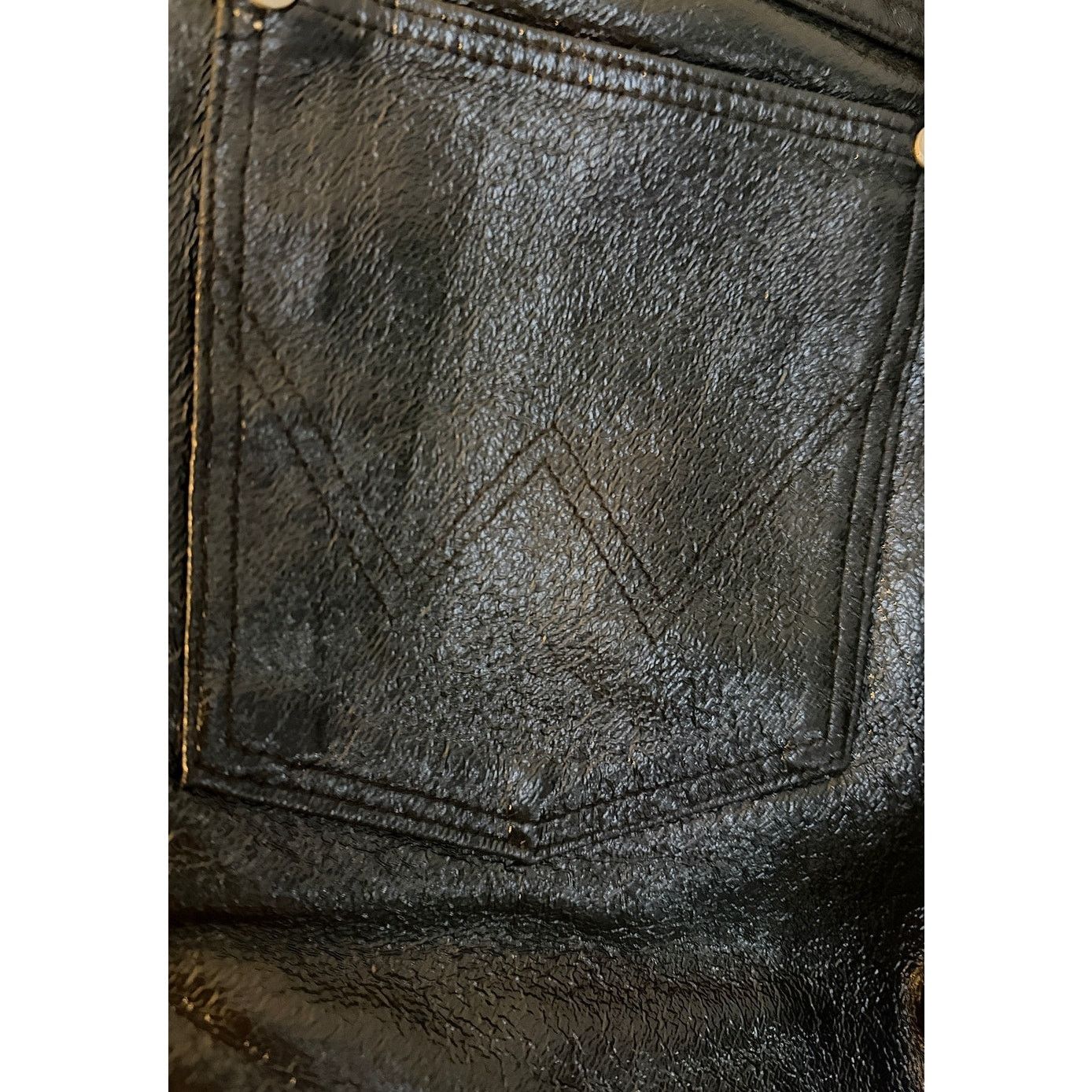 Wrangler Wranglers Vintage Pleather Pants Size 25" / US 0 / IT 36 - 8 Thumbnail