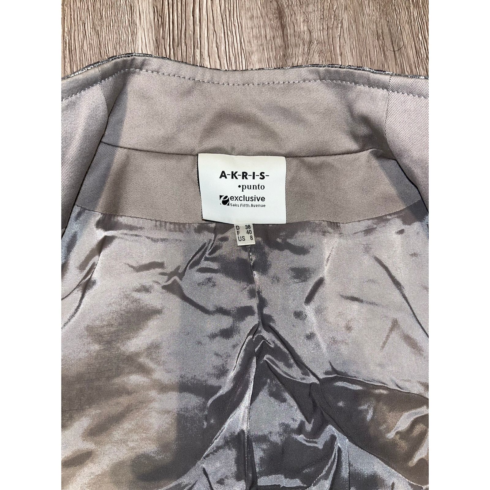 Akris Akris Punto - Zipper Blazer / Silver gray / US size 8 / NWOT Size M / US 6-8 / IT 42-44 - 6 Thumbnail
