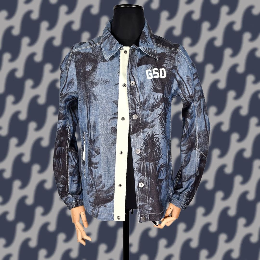 G-Star G-Star MESON COACH OVERSHIRT Chambray Flax Jacket Men's M Blue Floral Logo Chest/Armpit 53 cm 67 cm 68 cm - New - Regular Fit Size US M / EU 48-50 / 2 - 1 Thumbnail