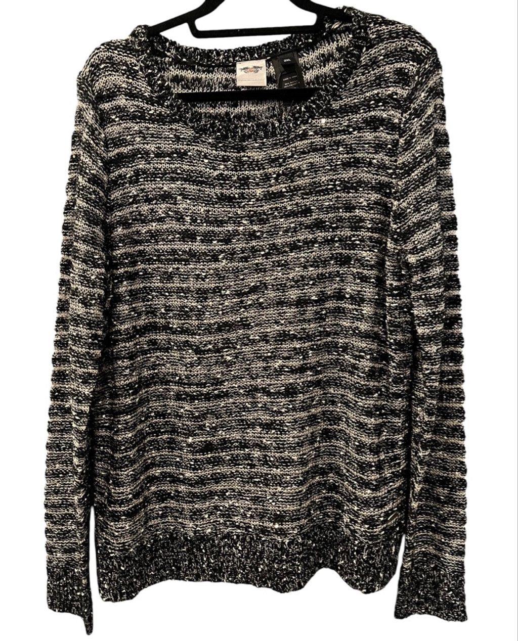 Harley Davidson Harley Davidson NWT 2014 Sequin Pullover Sweater Size 2XL Size XXL / US 16-18 / IT 52-54 - 1 Thumbnail
