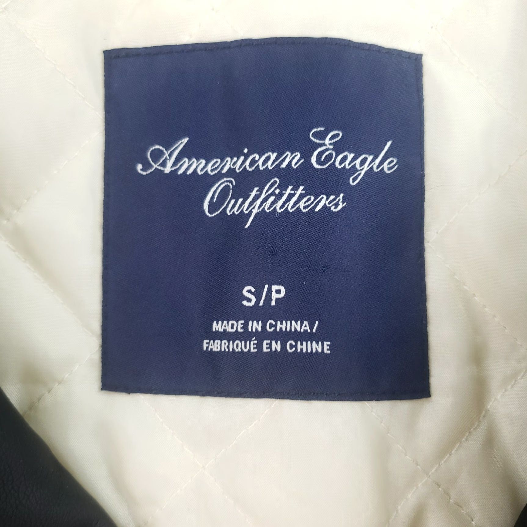 American Eagle Outfitters American Eagle Womens Small Ivory Black Fleece Jacket Full Zip Pockets Long Sleeve Casual Fall Winter Size S / US 4 / IT 40 - 5 Thumbnail