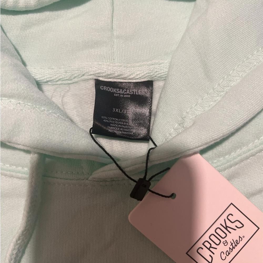 Crooks & Castles Crooks and Castles mint green Hoodie size 3XL Size US XXL / EU 58 / 5 - 2 Thumbnail